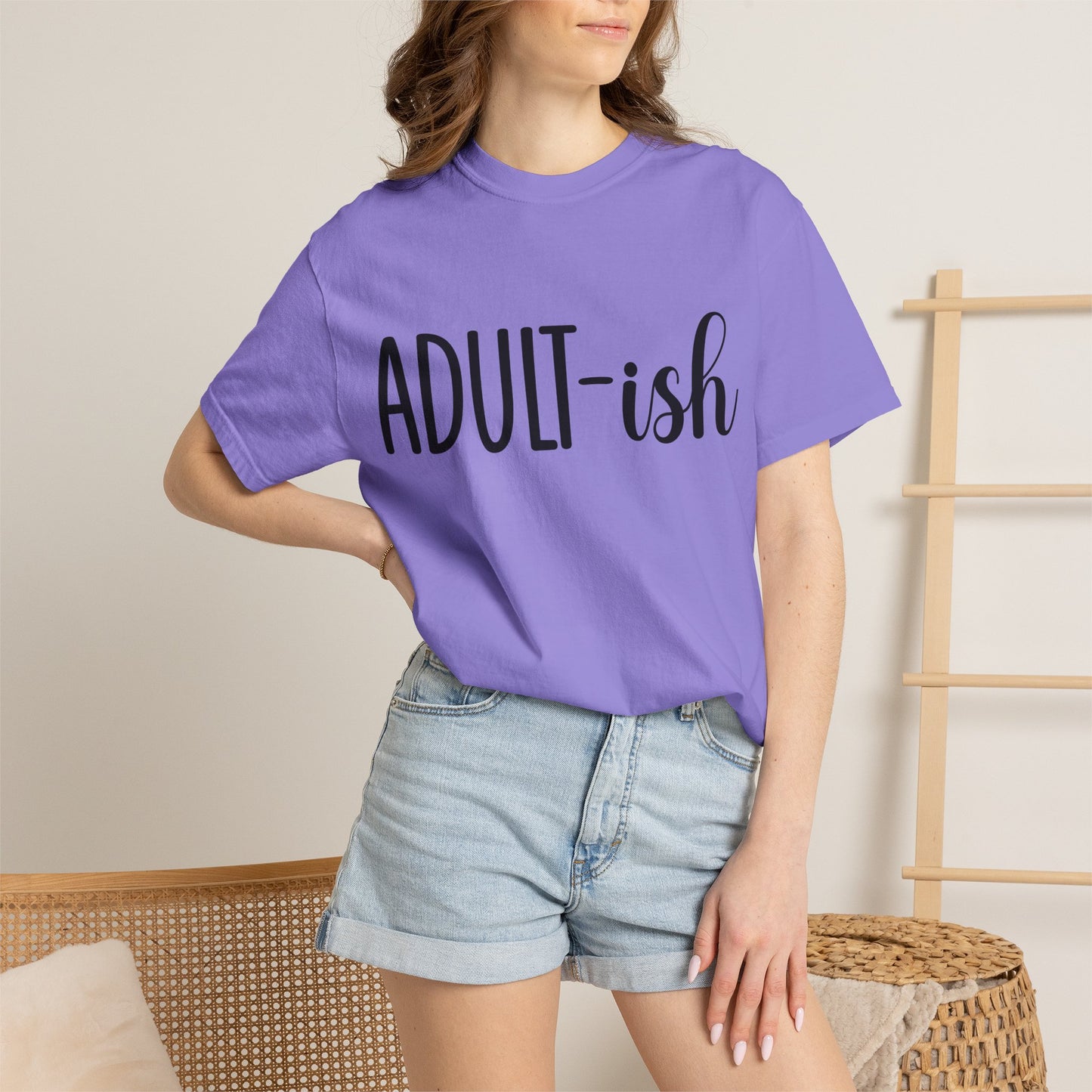 Adult-ish T-Shirt — Funny Casual Graphic Tee for Young Adults