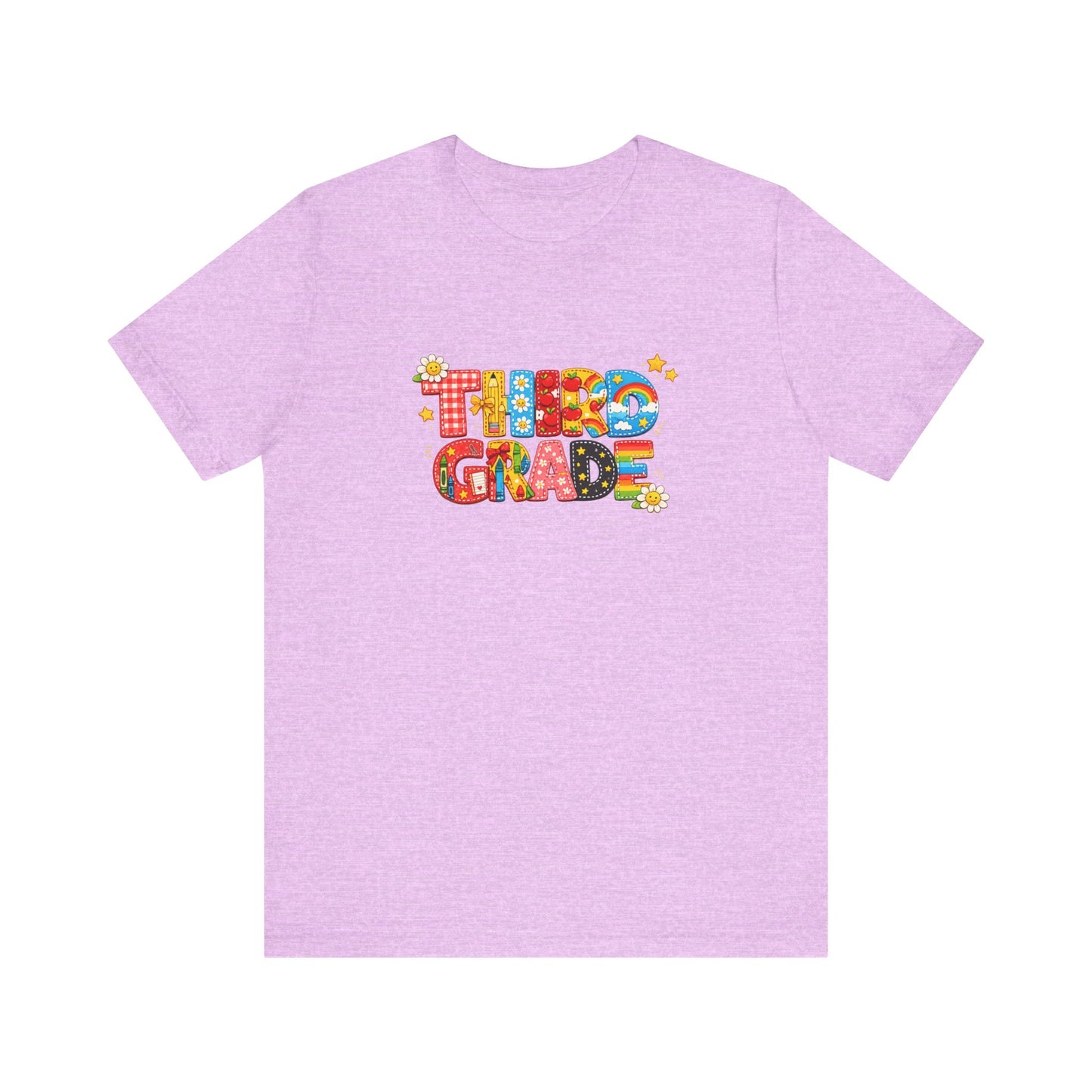 Third Grade T-Shirt | Colorful Retro Kids School Graphic