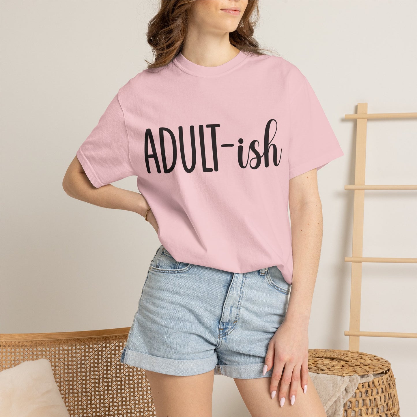Adult-ish T-Shirt — Funny Casual Graphic Tee for Young Adults