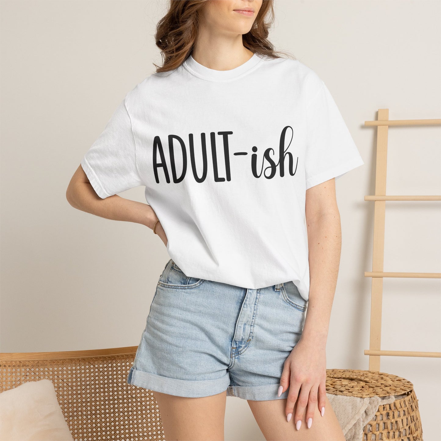 Adult-ish T-Shirt — Funny Casual Graphic Tee for Young Adults