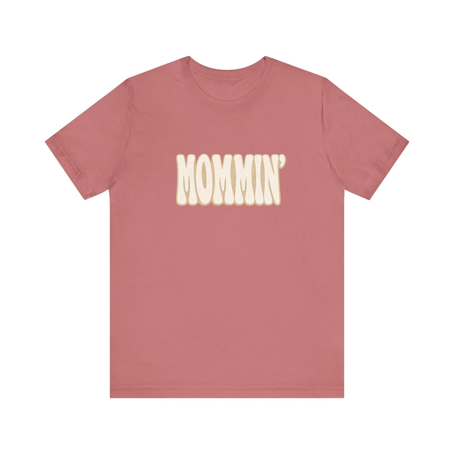Mommin' Tee | Retro Bubble Text T-Shirt