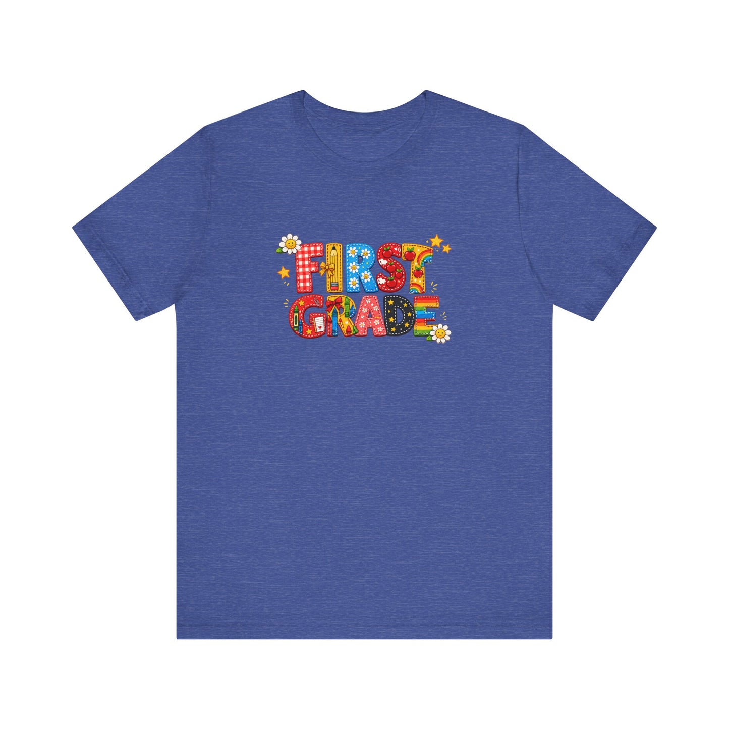 First Grade colorful letters T-Shirt | Back to School tee