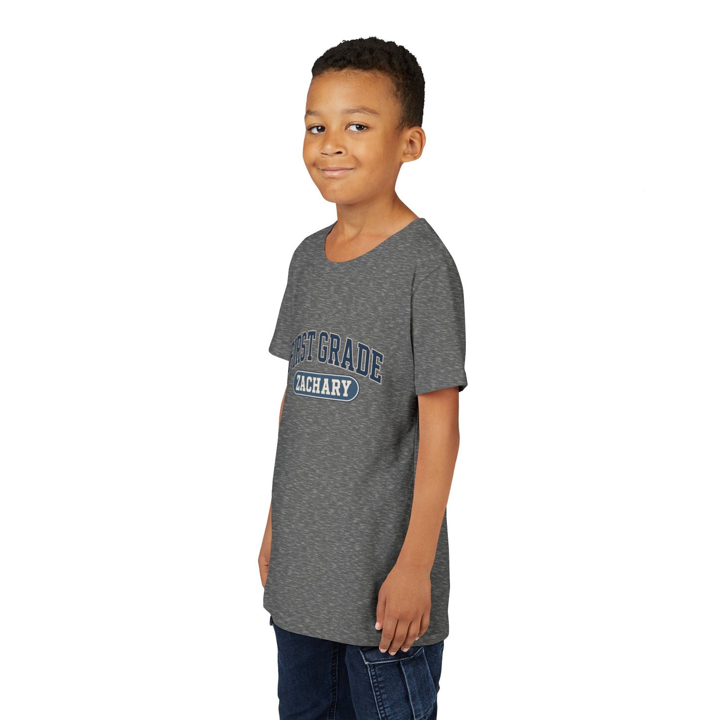 First Grade Varsity Tee | Back to School, Personalized Name