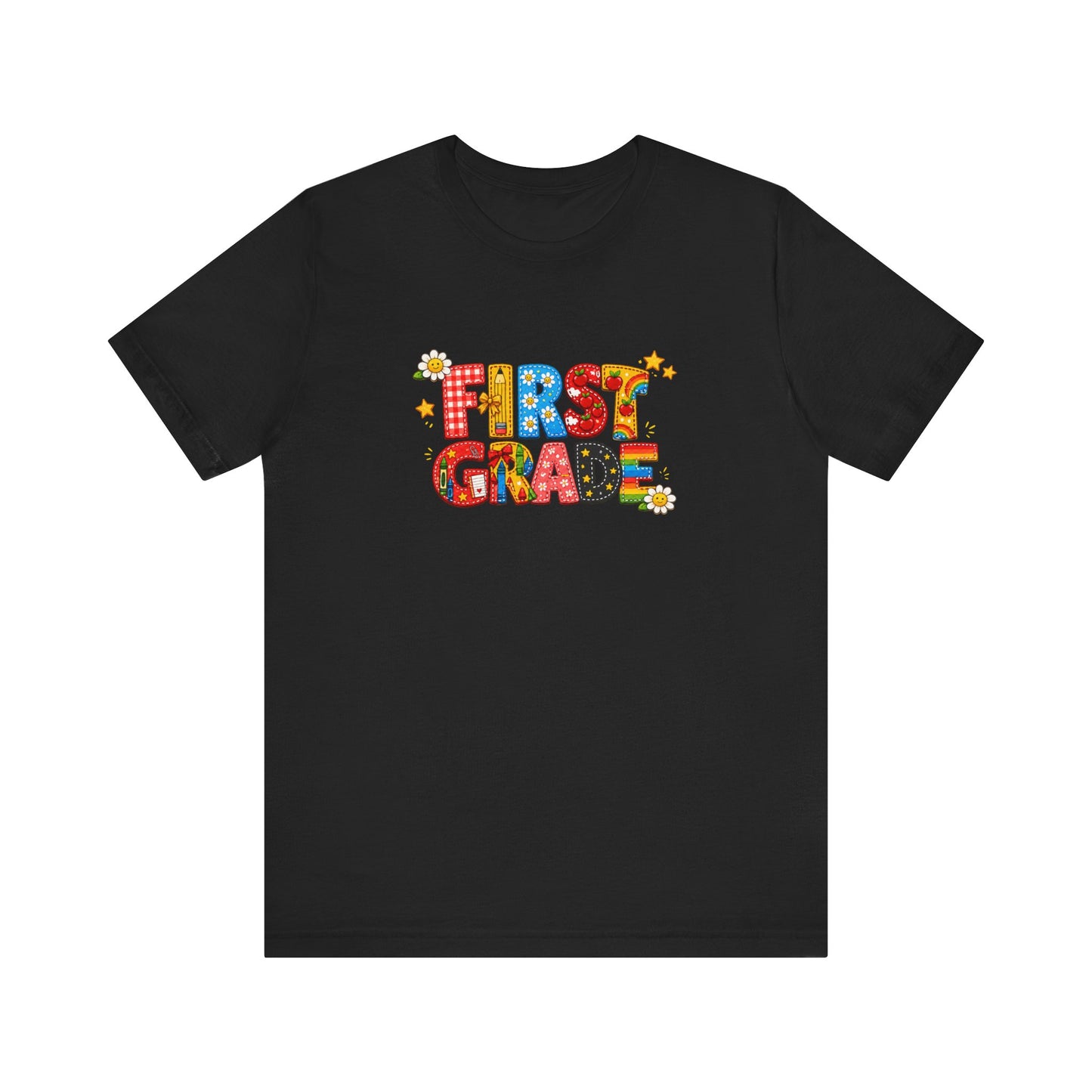 First Grade colorful letters T-Shirt | Back to School tee