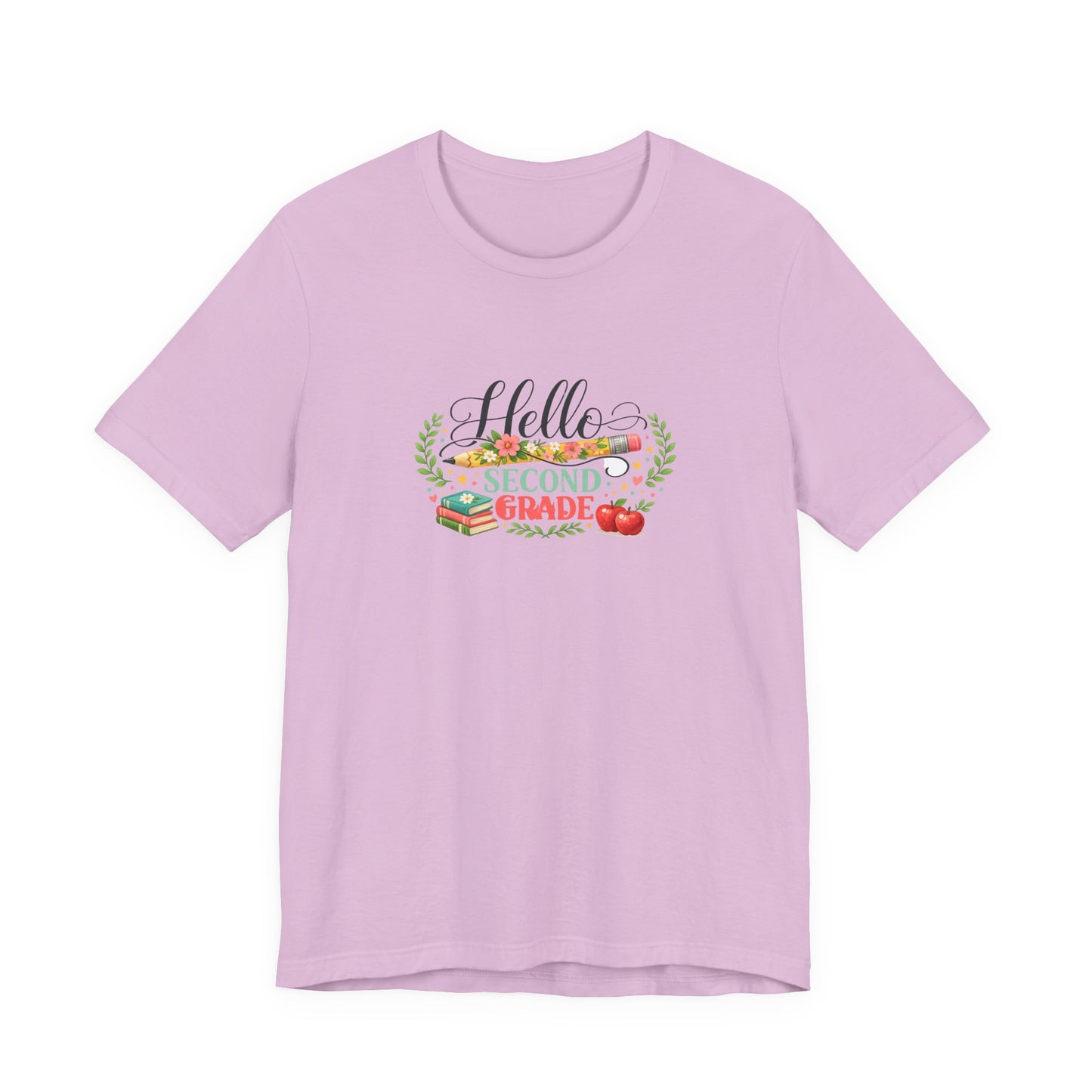 Hello Second Grade teacher tee | back to school, apple, books