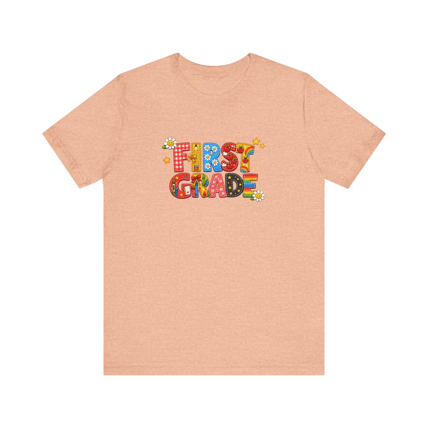 First Grade colorful letters T-Shirt | Back to School tee