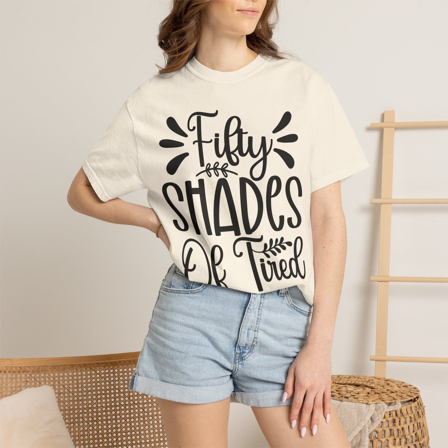 Fifty Shades of Tired T-Shirt – Funny Mom & New Parent Graphic Tee