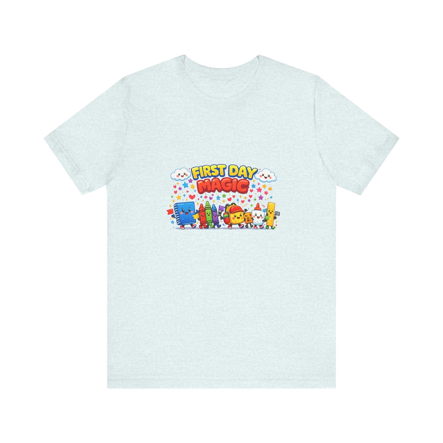 First Day Magic kids characters T-Shirt | Back to School colorful design