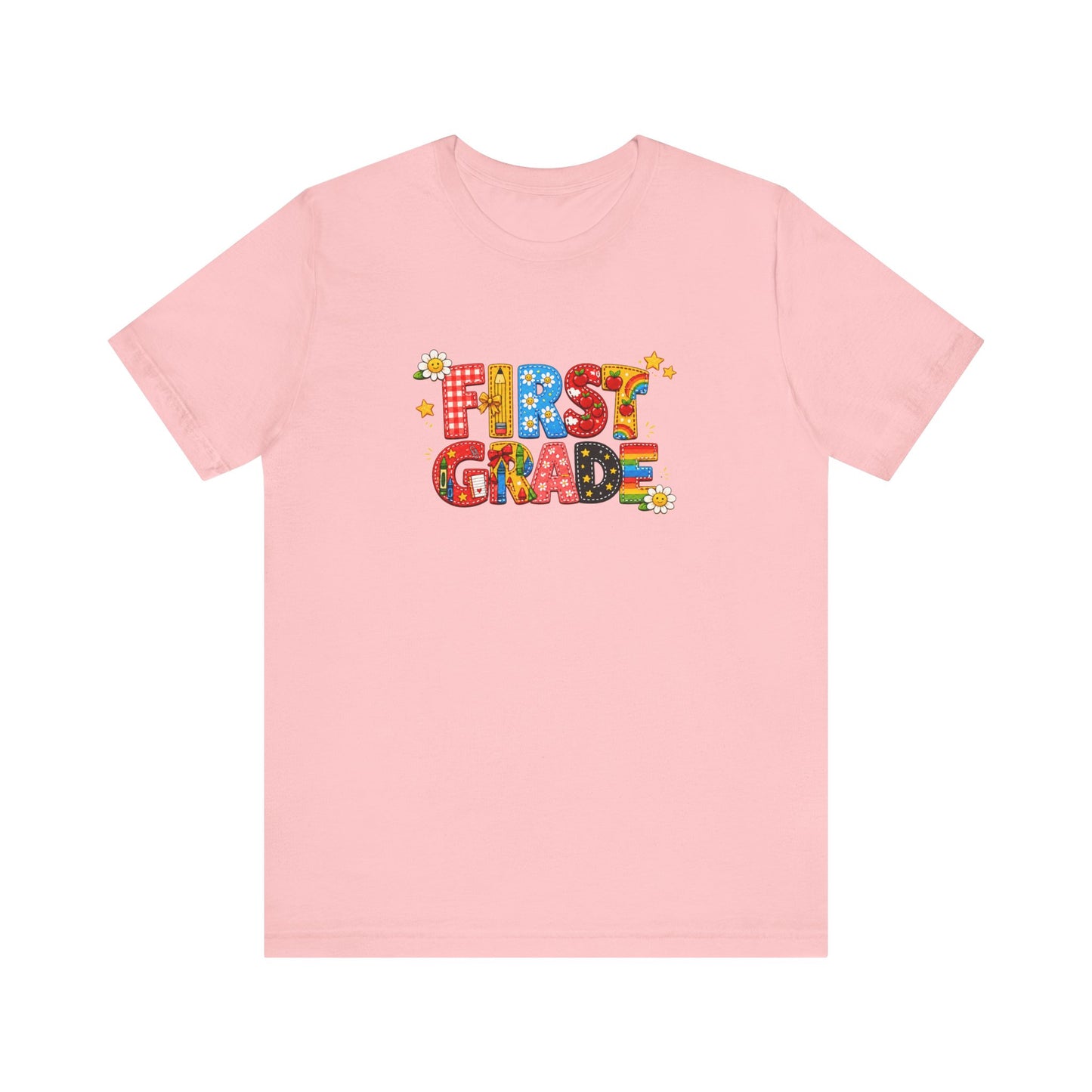 First Grade colorful letters T-Shirt | Back to School tee