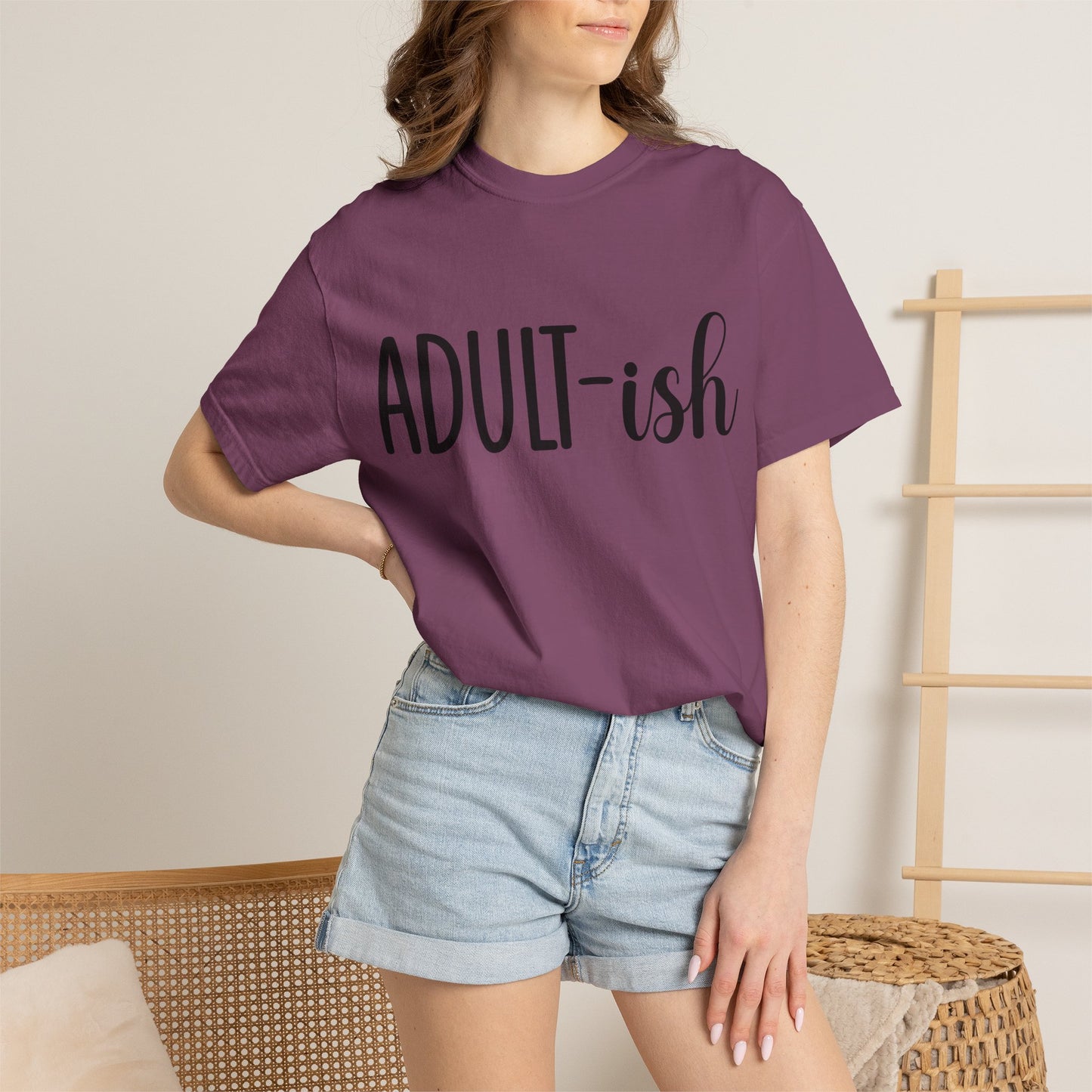 Adult-ish T-Shirt — Funny Casual Graphic Tee for Young Adults