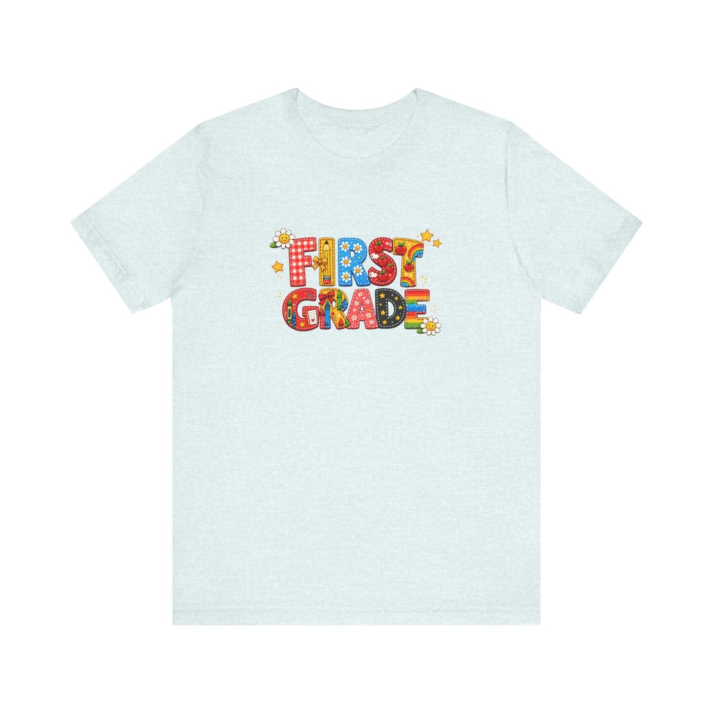 First Grade colorful letters T-Shirt | Back to School tee