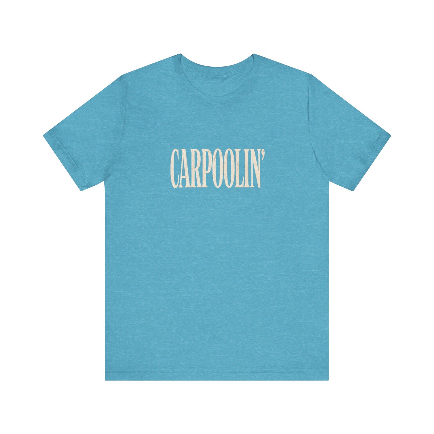 Carpoolin' T-Shirt | Vintage Script text tee, Carpooling theme