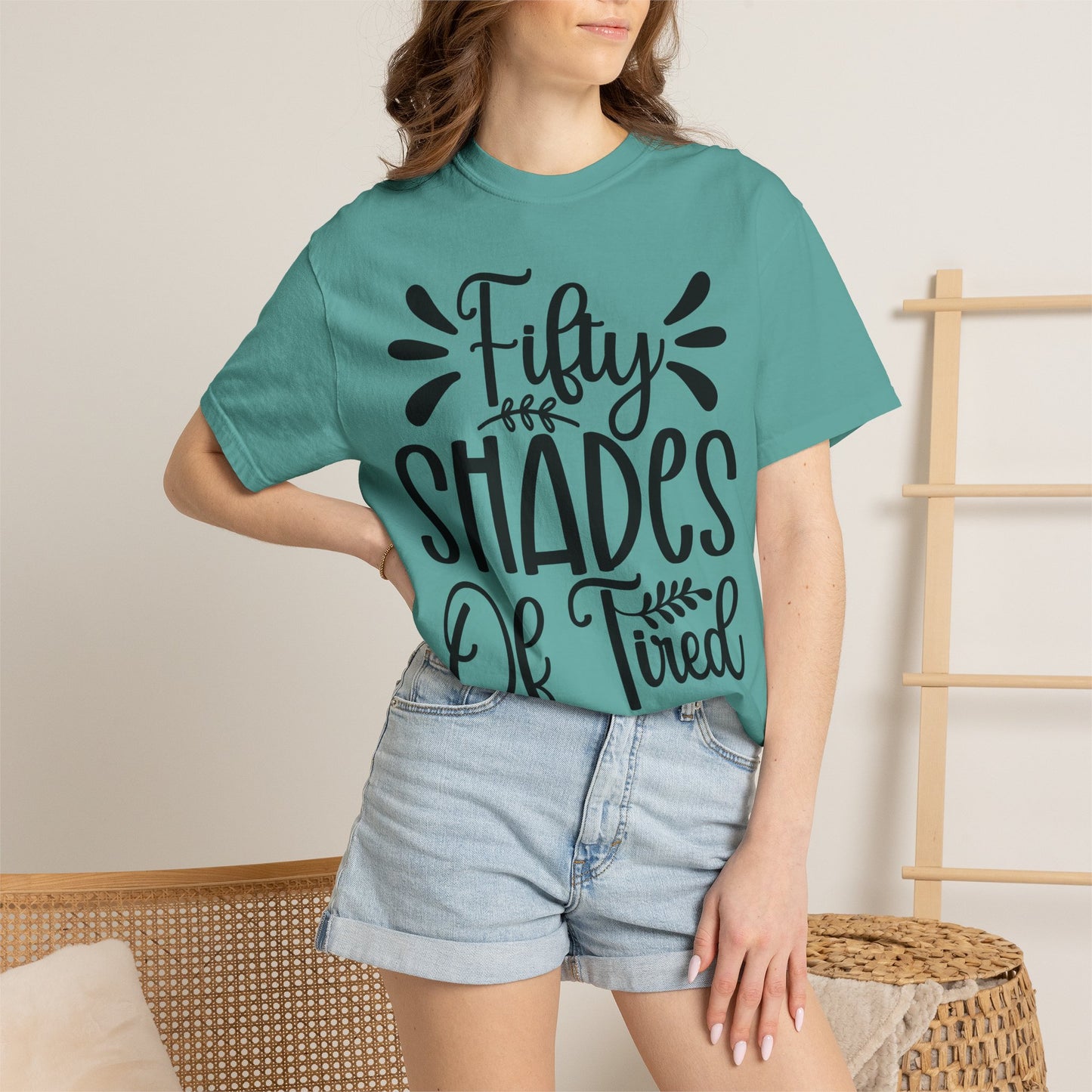 Fifty Shades of Tired T-Shirt – Funny Mom & New Parent Graphic Tee