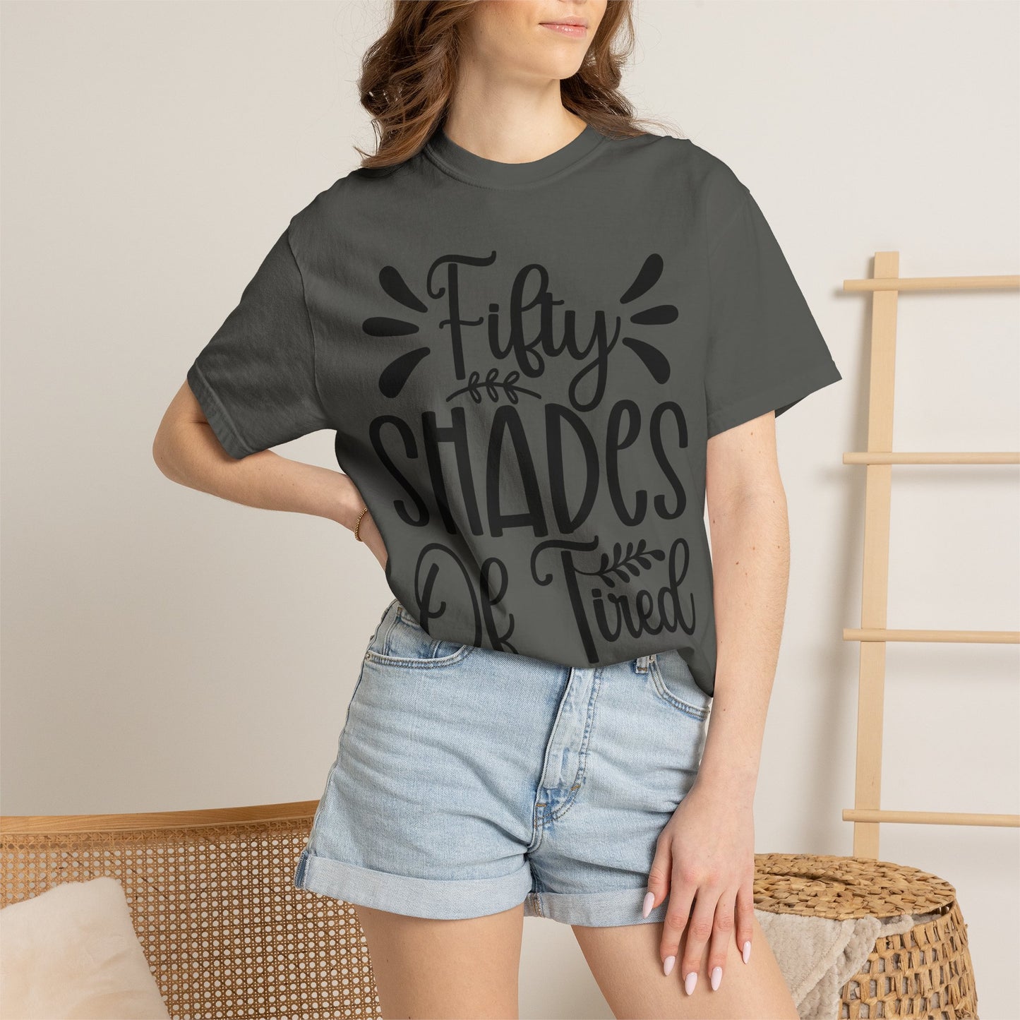 Fifty Shades of Tired T-Shirt – Funny Mom & New Parent Graphic Tee