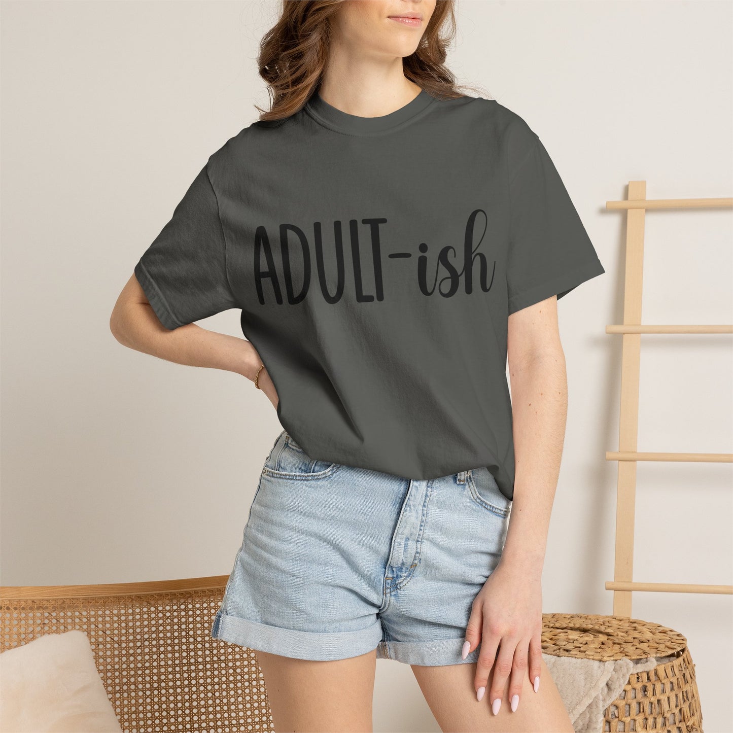 Adult-ish T-Shirt — Funny Casual Graphic Tee for Young Adults