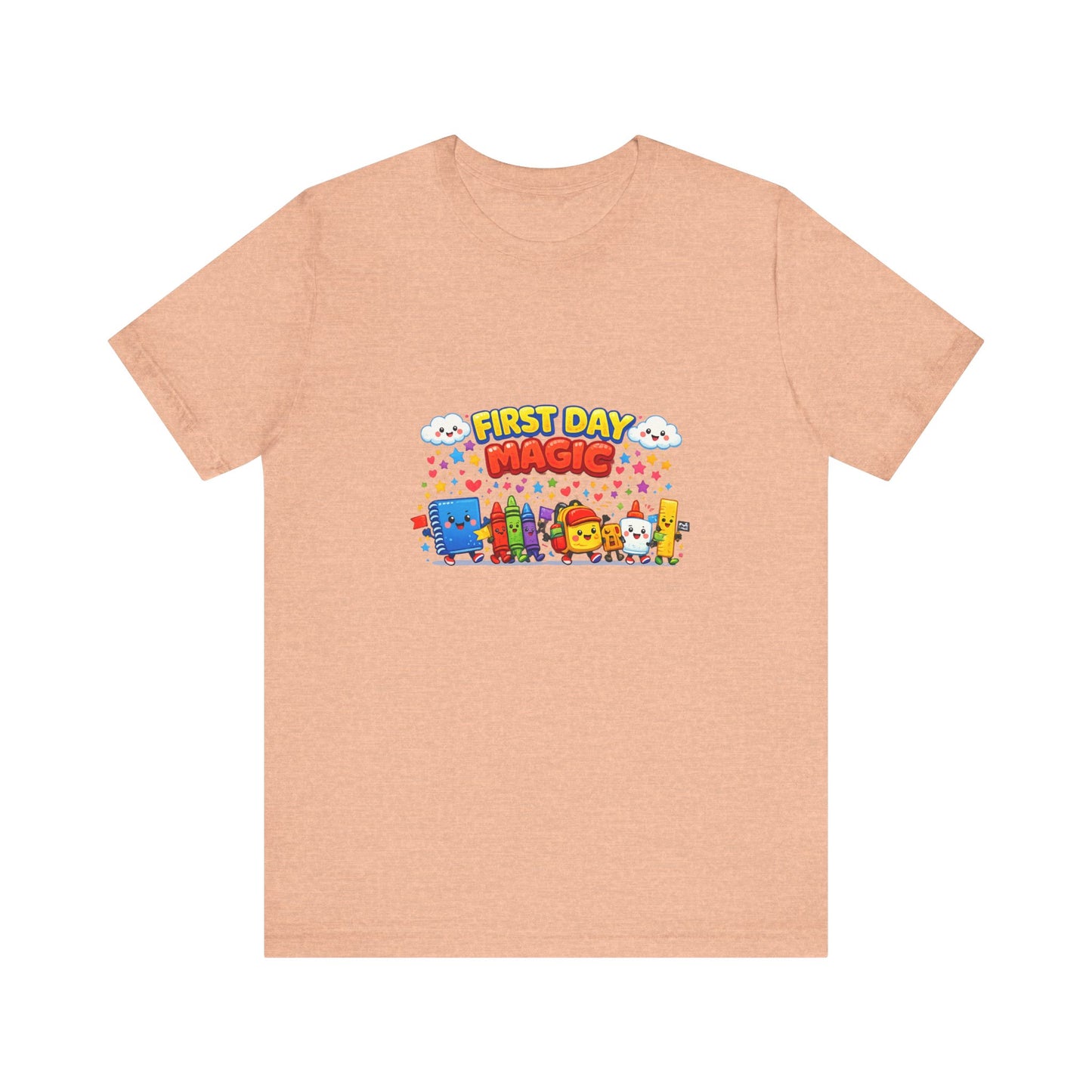 First Day Magic kids characters T-Shirt | Back to School colorful design