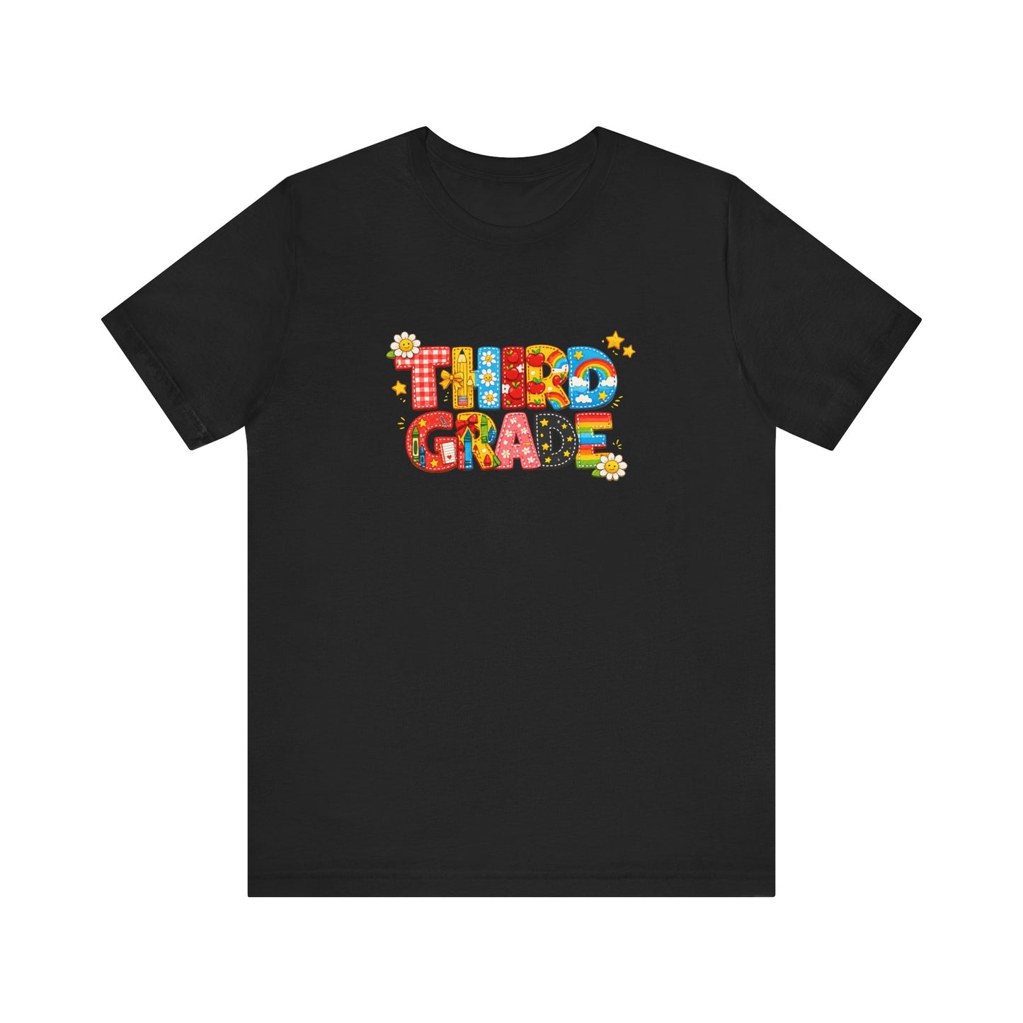 Third Grade T-Shirt | Colorful Retro Kids School Graphic