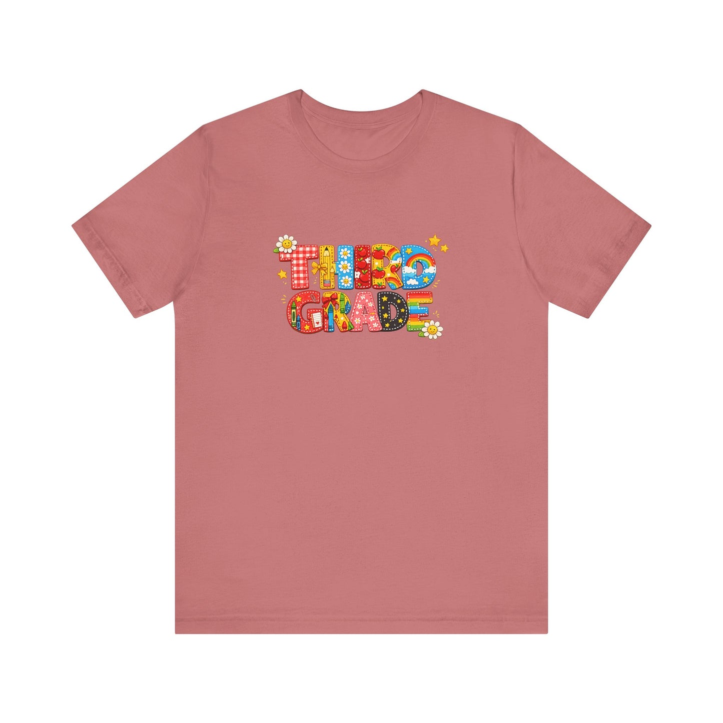 Third Grade T-Shirt | Colorful Retro Kids School Graphic