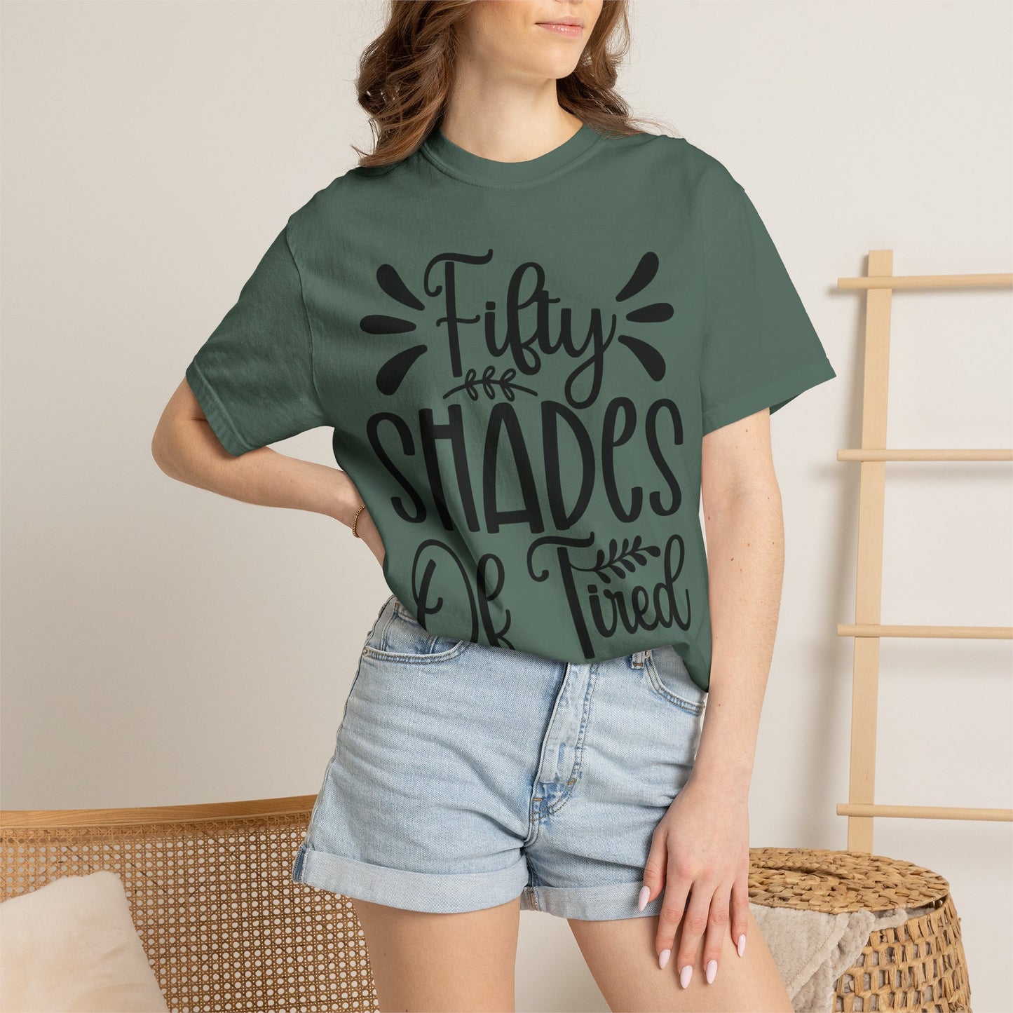 Fifty Shades of Tired T-Shirt – Funny Mom & New Parent Graphic Tee