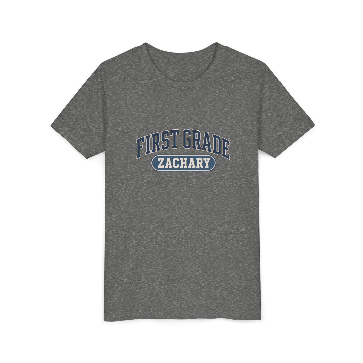 First Grade Varsity Tee | Back to School, Personalized Name
