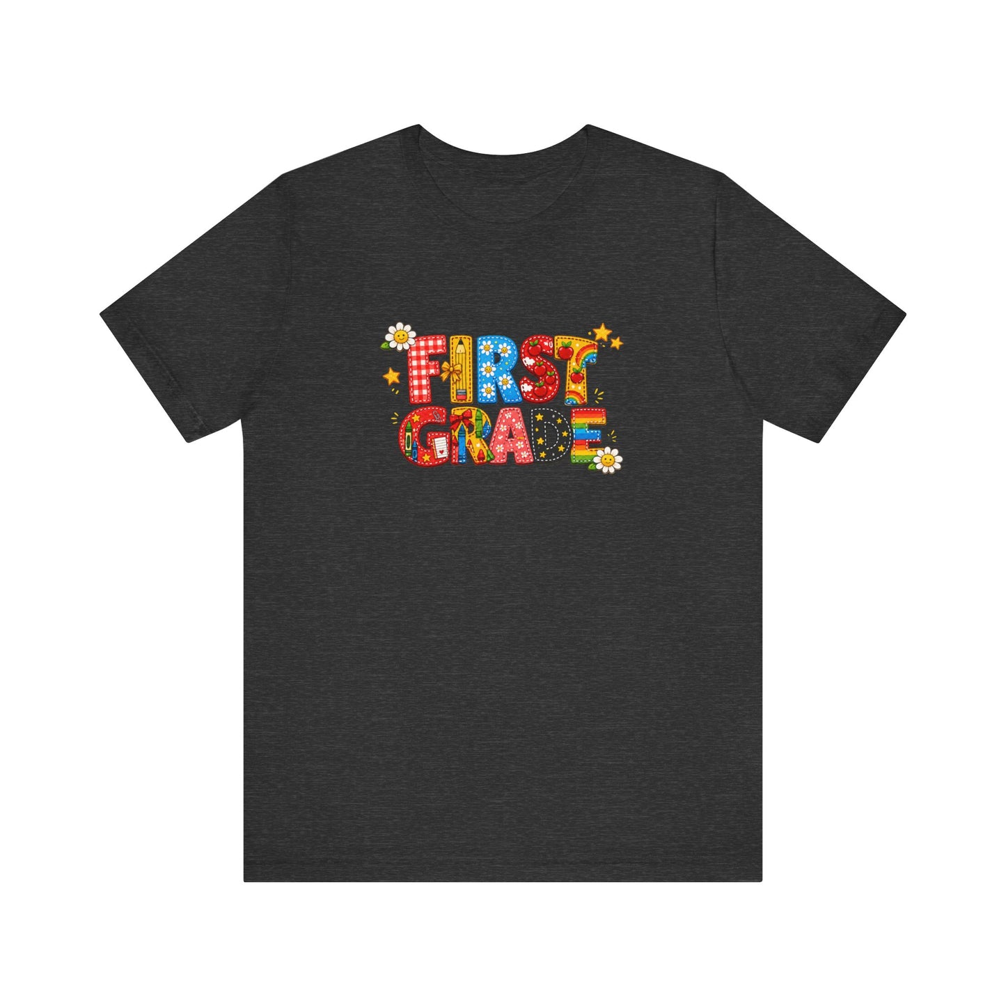 First Grade colorful letters T-Shirt | Back to School tee