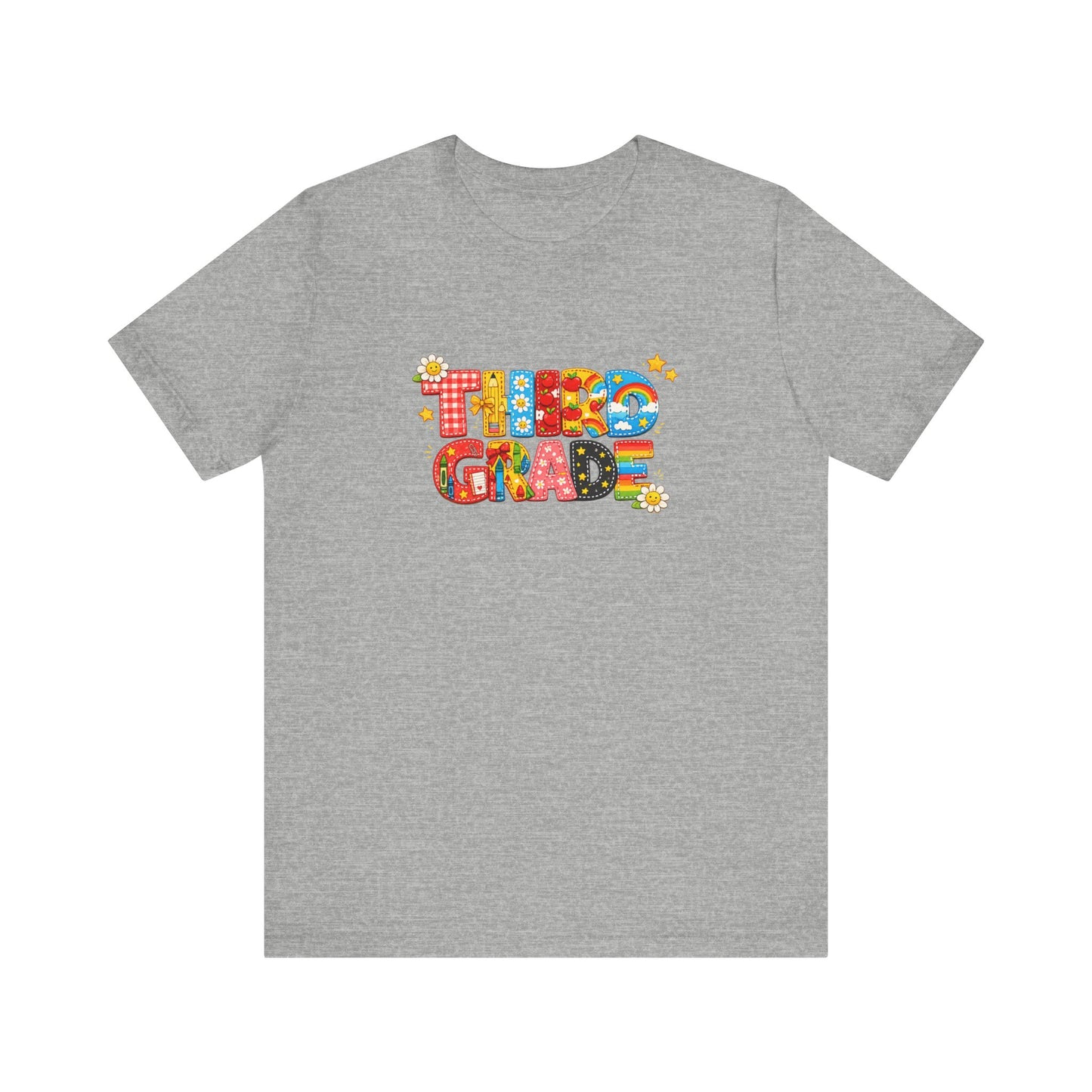 Third Grade T-Shirt | Colorful Retro Kids School Graphic