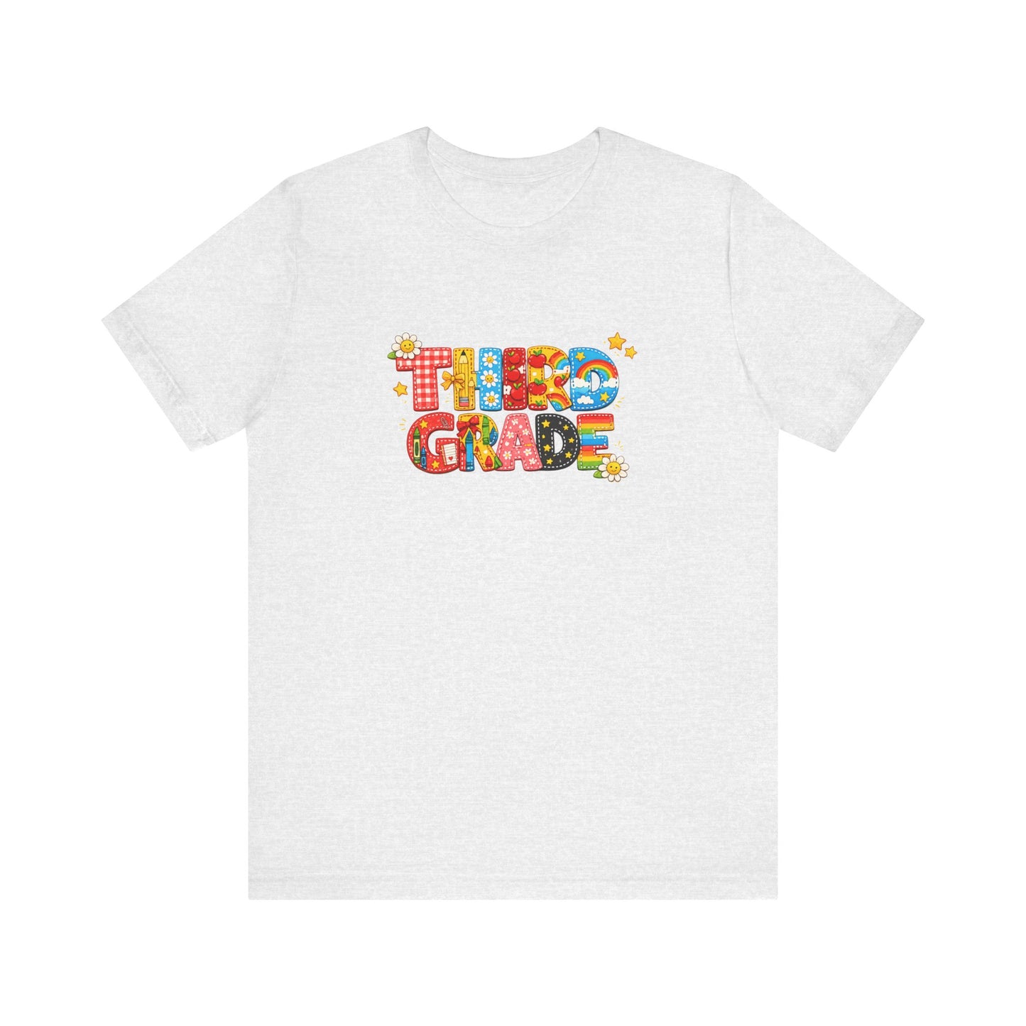 Third Grade T-Shirt | Colorful Retro Kids School Graphic