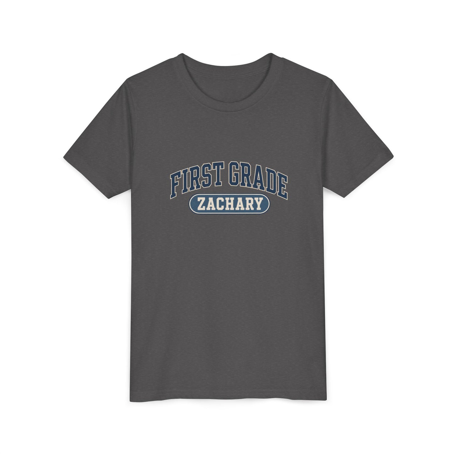 First Grade Varsity Tee | Back to School, Personalized Name