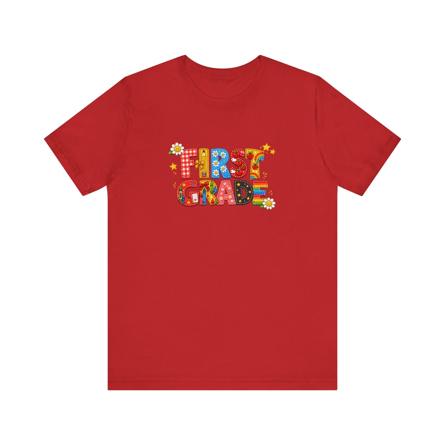 First Grade colorful letters T-Shirt | Back to School tee