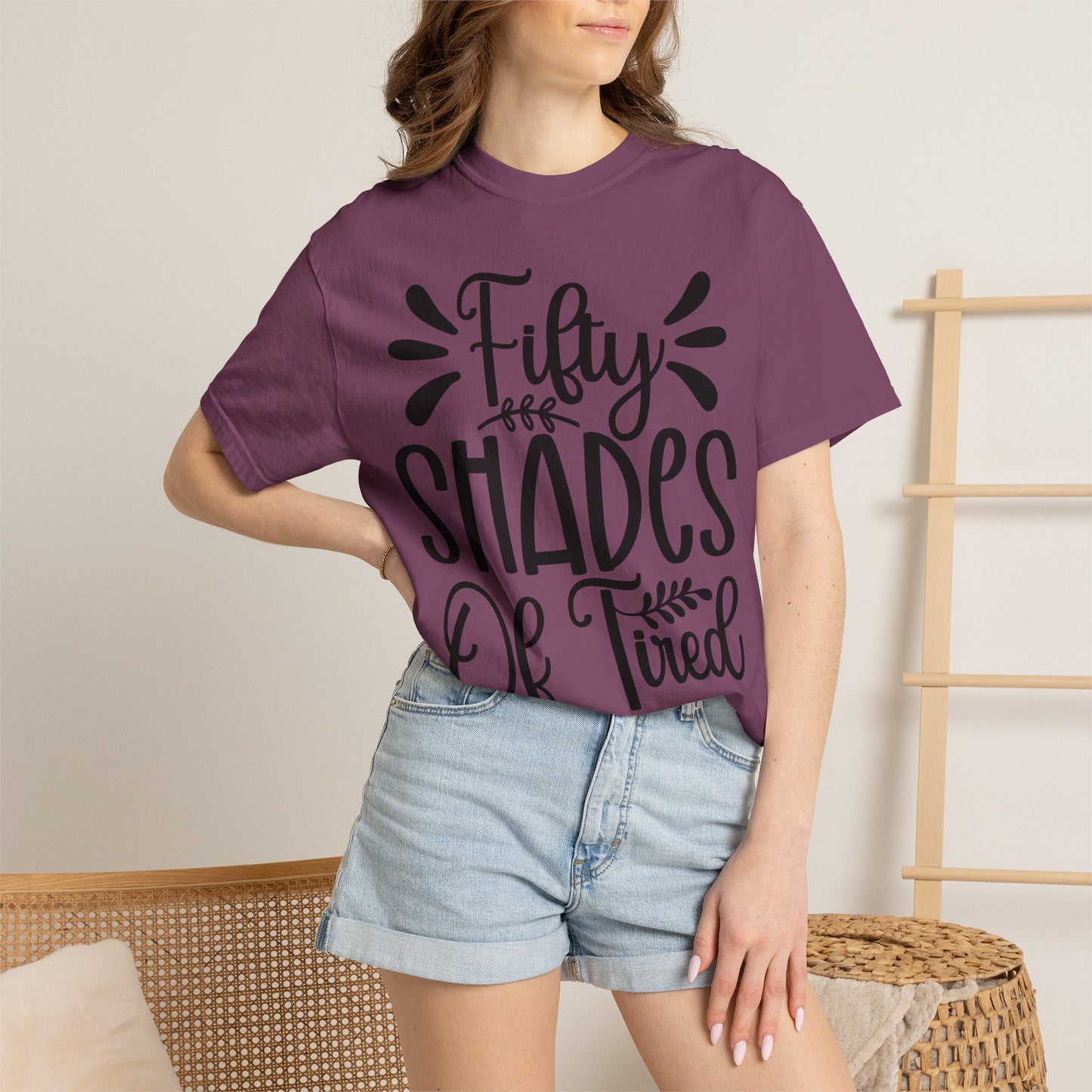 Fifty Shades of Tired T-Shirt – Funny Mom & New Parent Graphic Tee