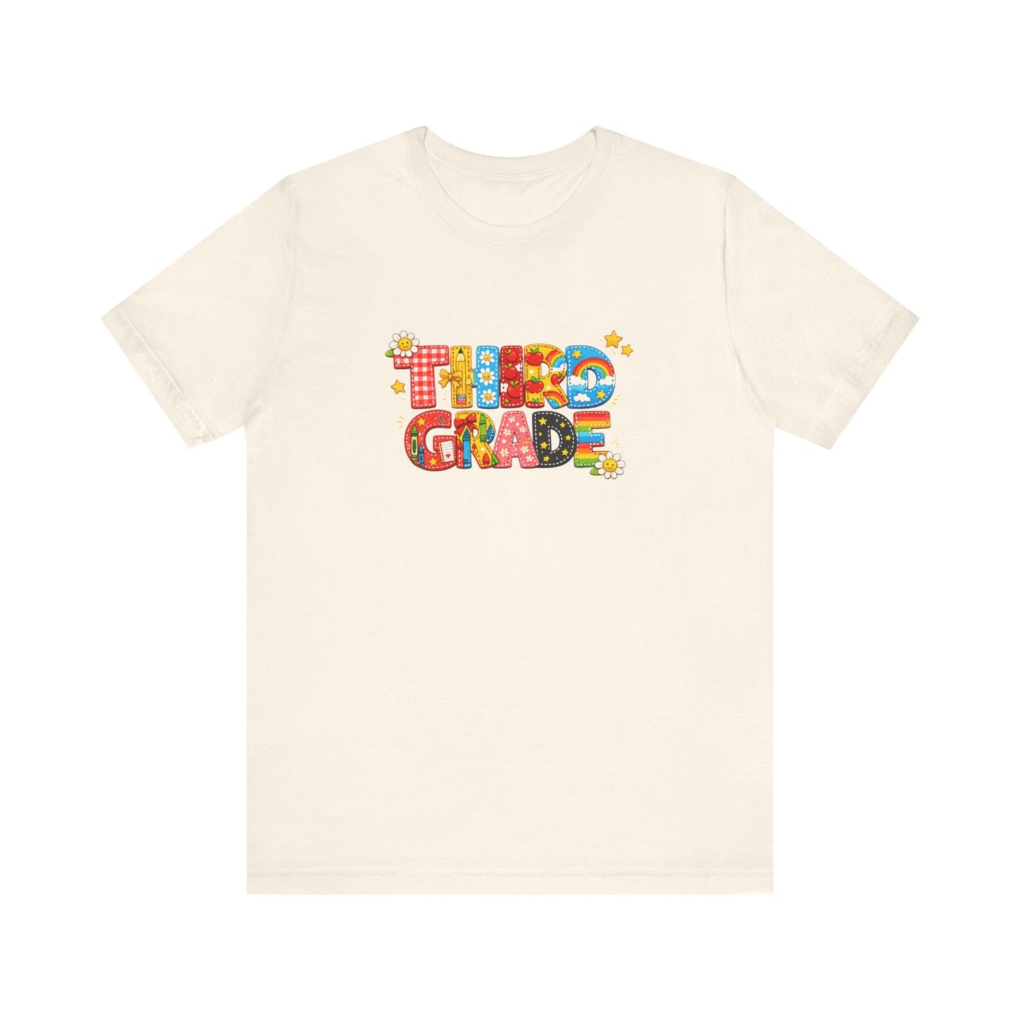 Third Grade T-Shirt | Colorful Retro Kids School Graphic