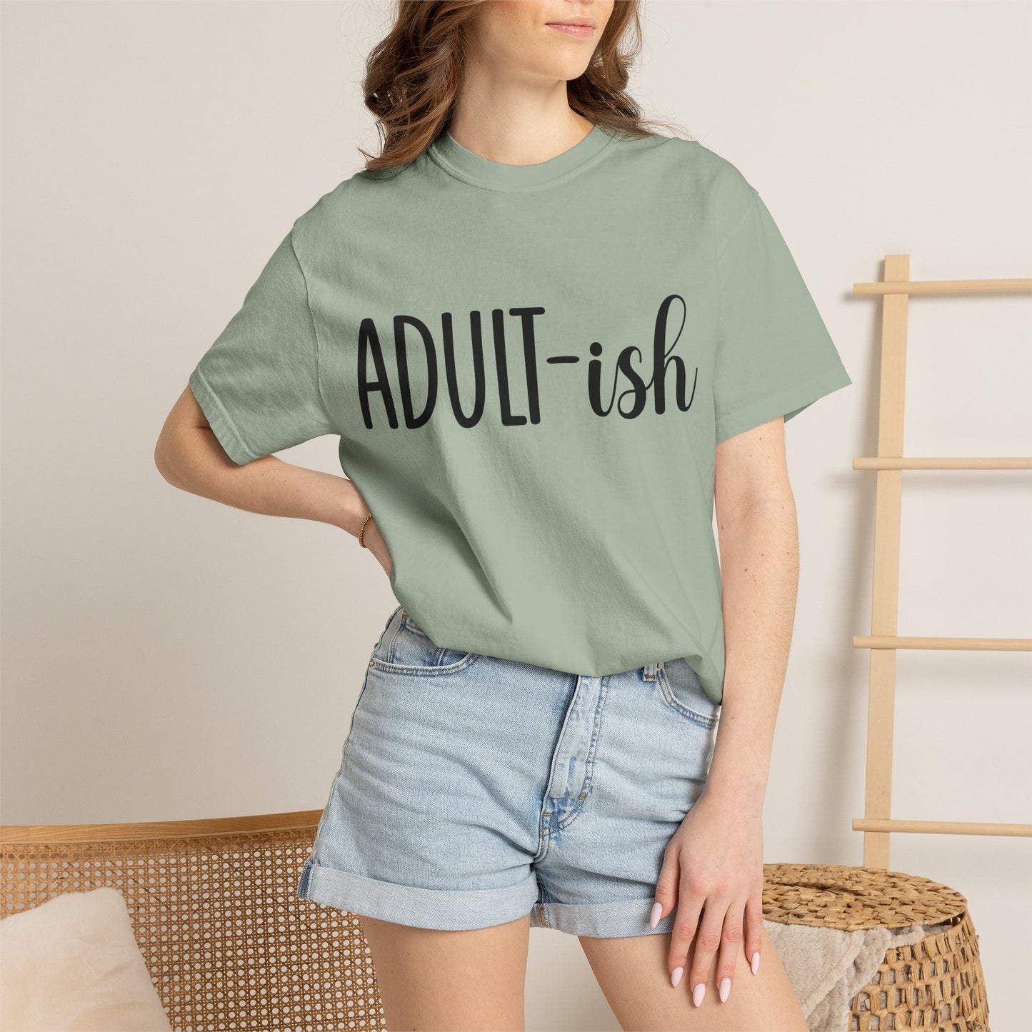 Adult-ish T-Shirt — Funny Casual Graphic Tee for Young Adults