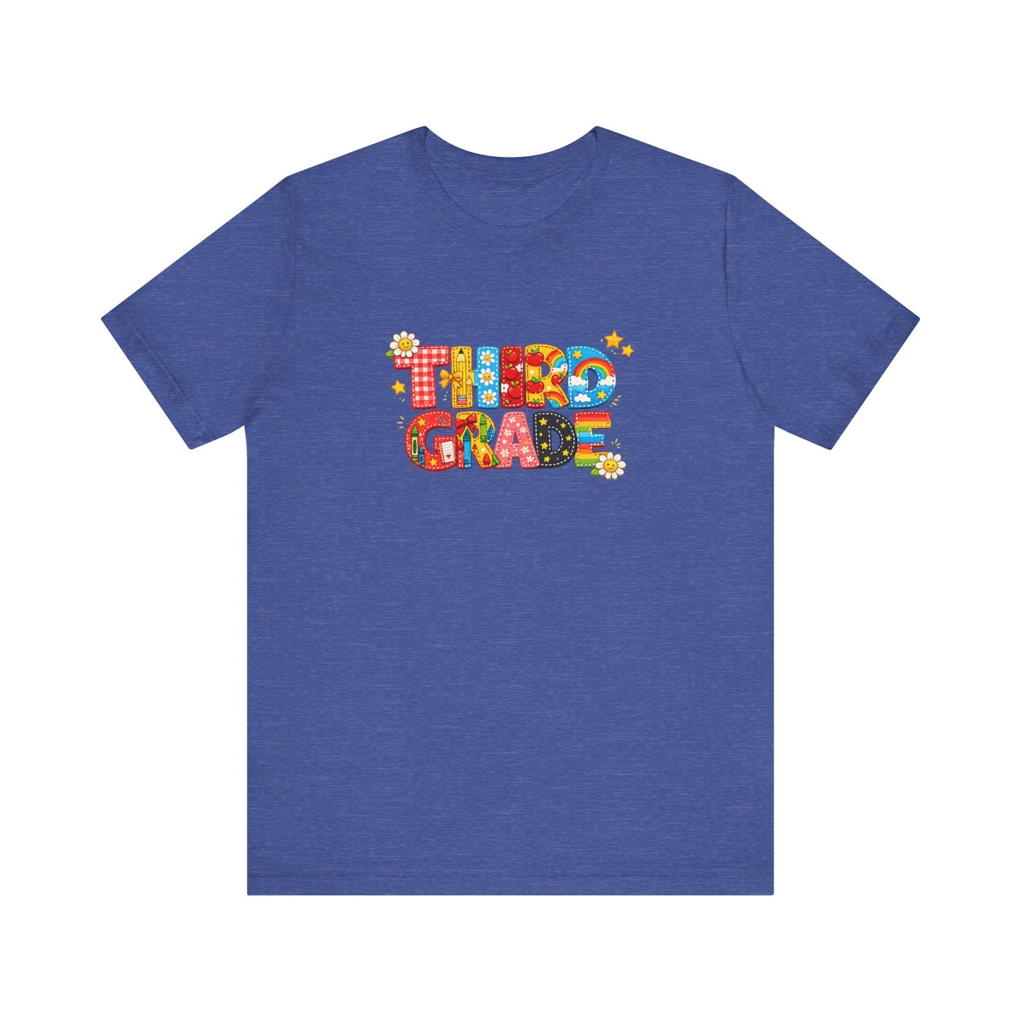 Third Grade T-Shirt | Colorful Retro Kids School Graphic