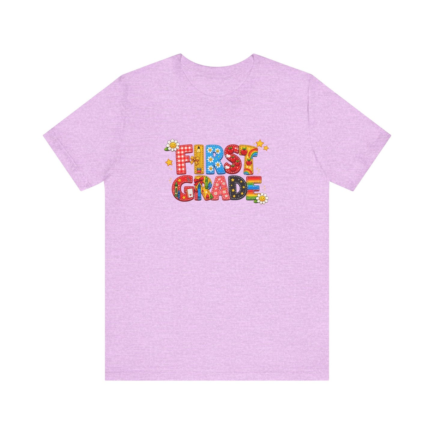 First Grade colorful letters T-Shirt | Back to School tee