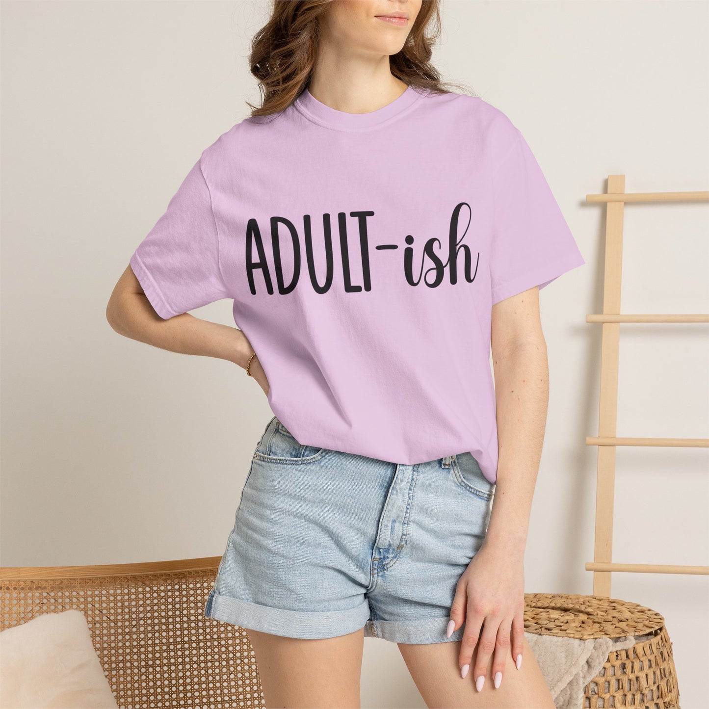 Adult-ish T-Shirt — Funny Casual Graphic Tee for Young Adults