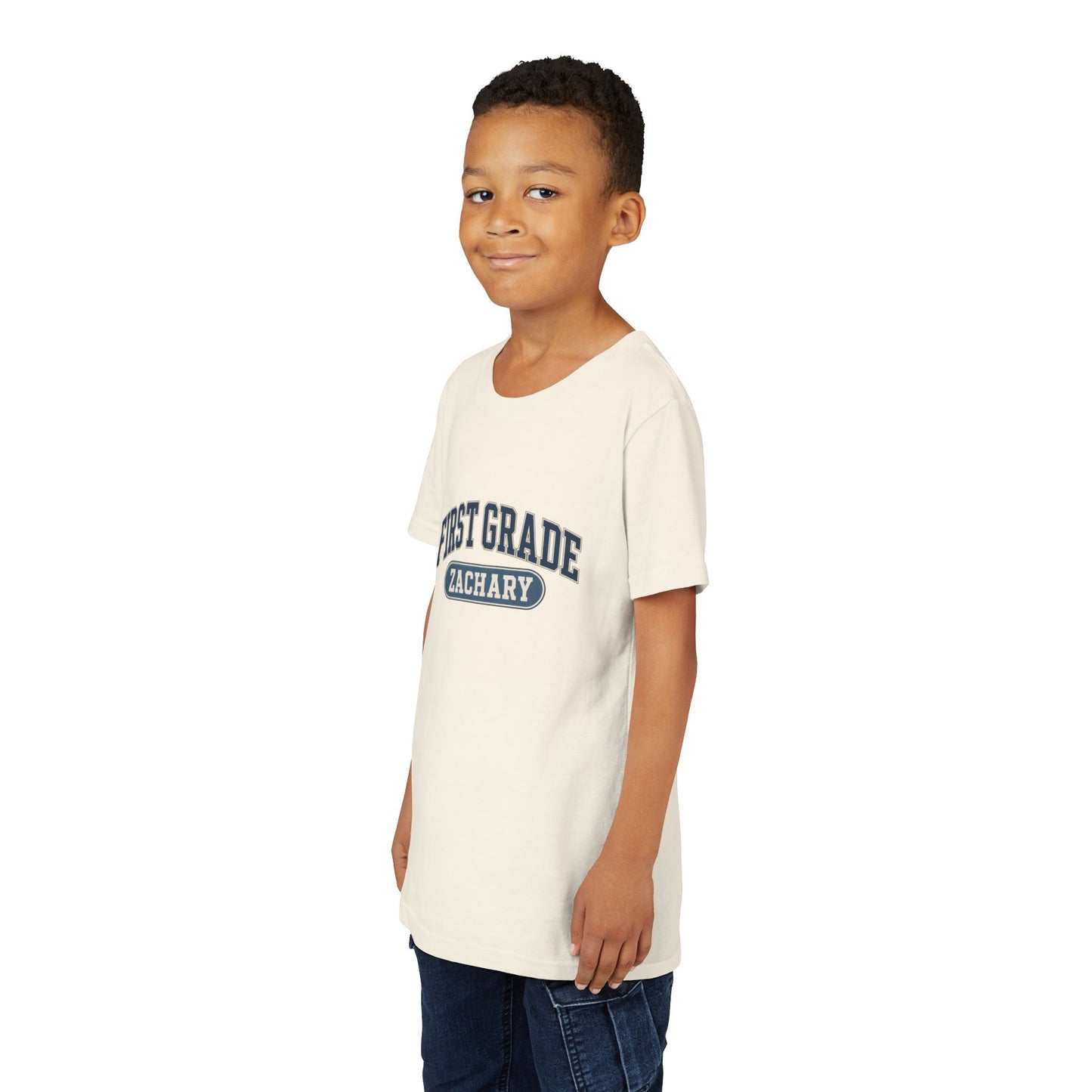 First Grade Varsity Tee | Back to School, Personalized Name