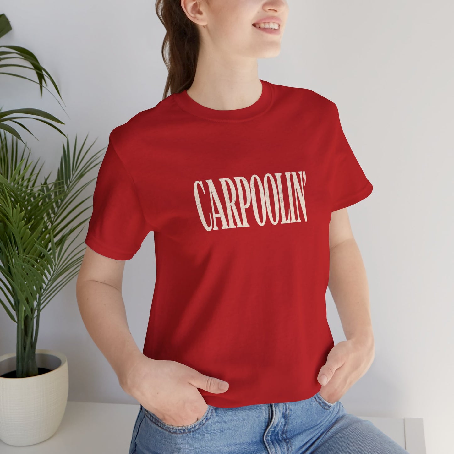Carpoolin' T-Shirt | Vintage Script text tee, Carpooling theme
