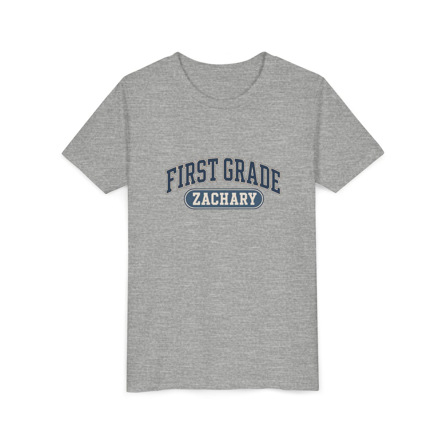 First Grade Varsity Tee | Back to School, Personalized Name