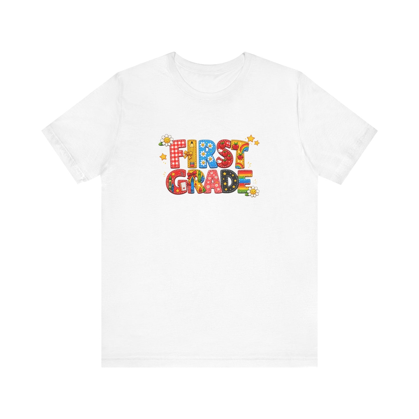 First Grade colorful letters T-Shirt | Back to School tee