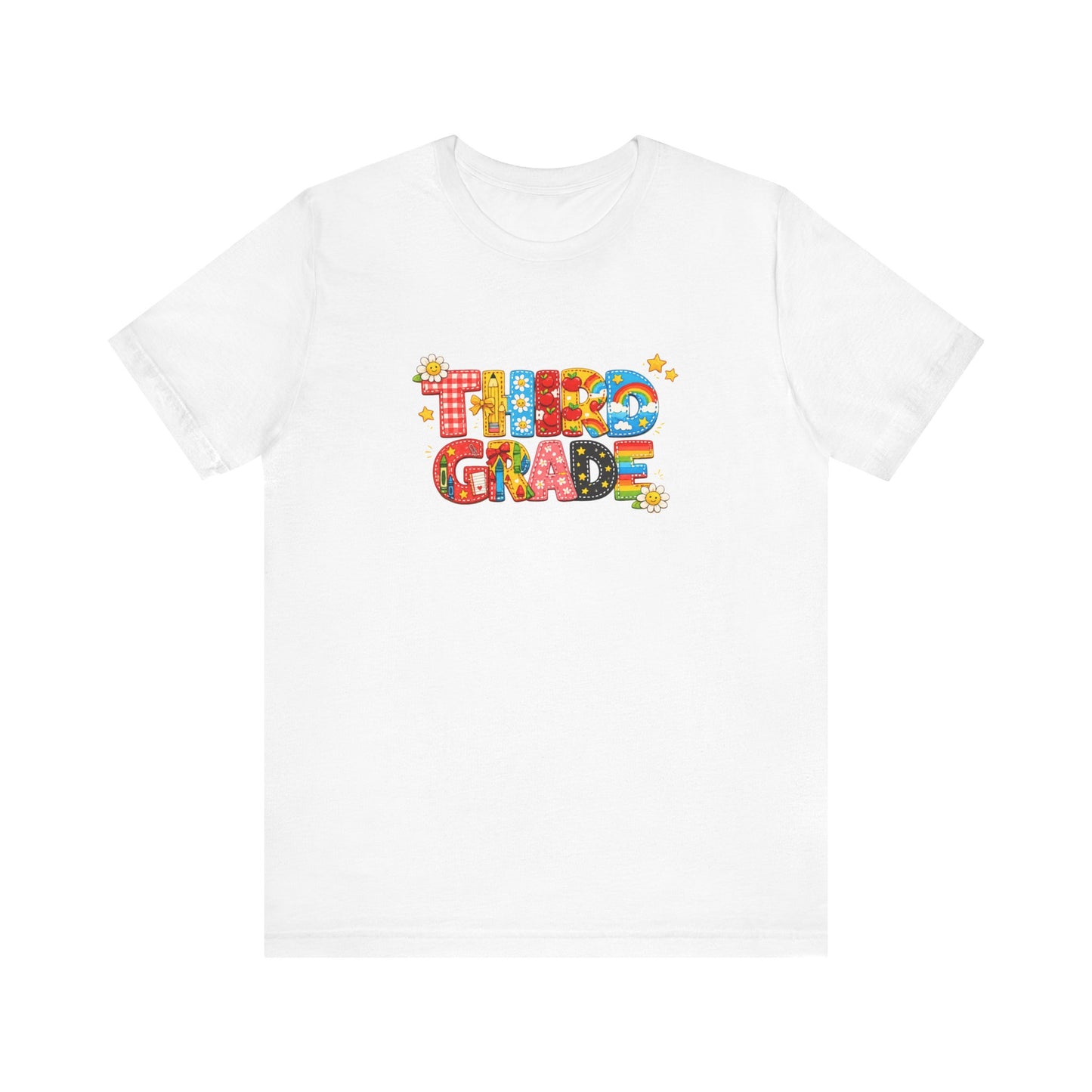 Third Grade T-Shirt | Colorful Retro Kids School Graphic