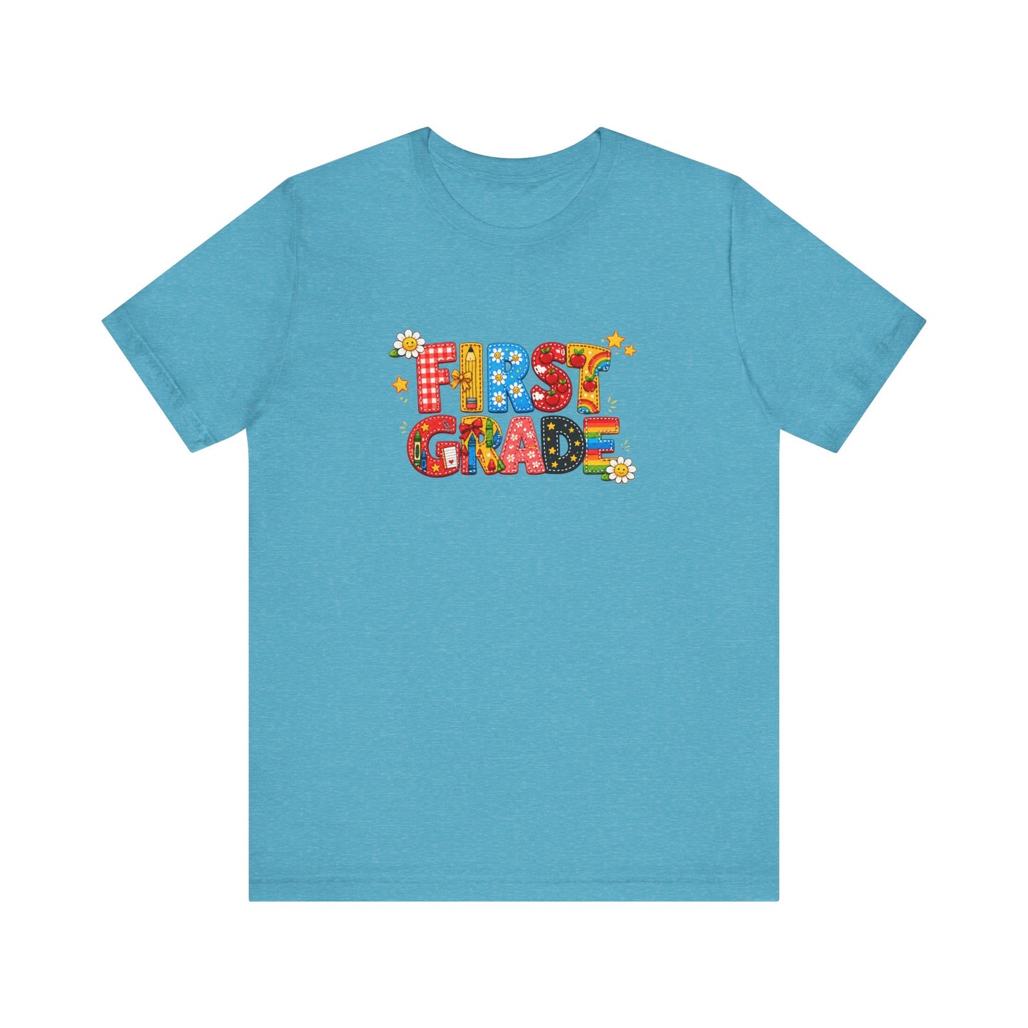 First Grade colorful letters T-Shirt | Back to School tee