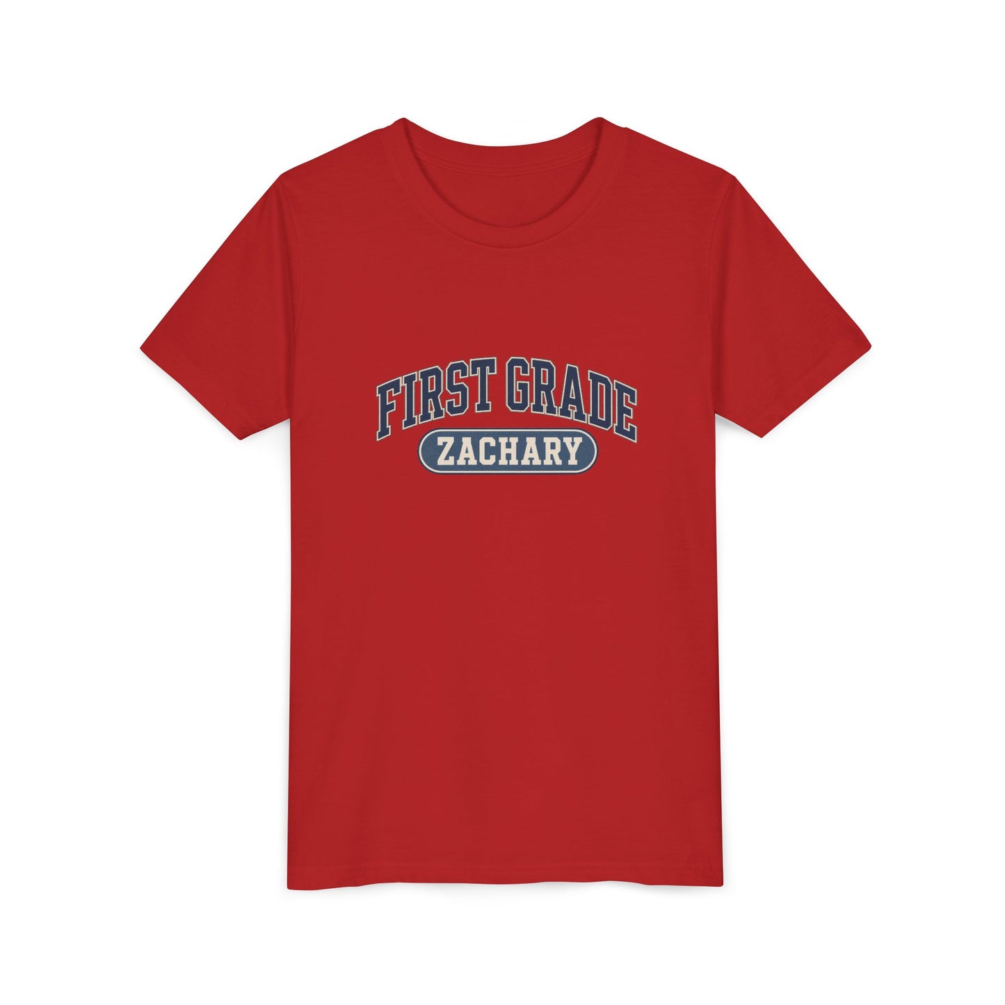 First Grade Varsity Tee | Back to School, Personalized Name
