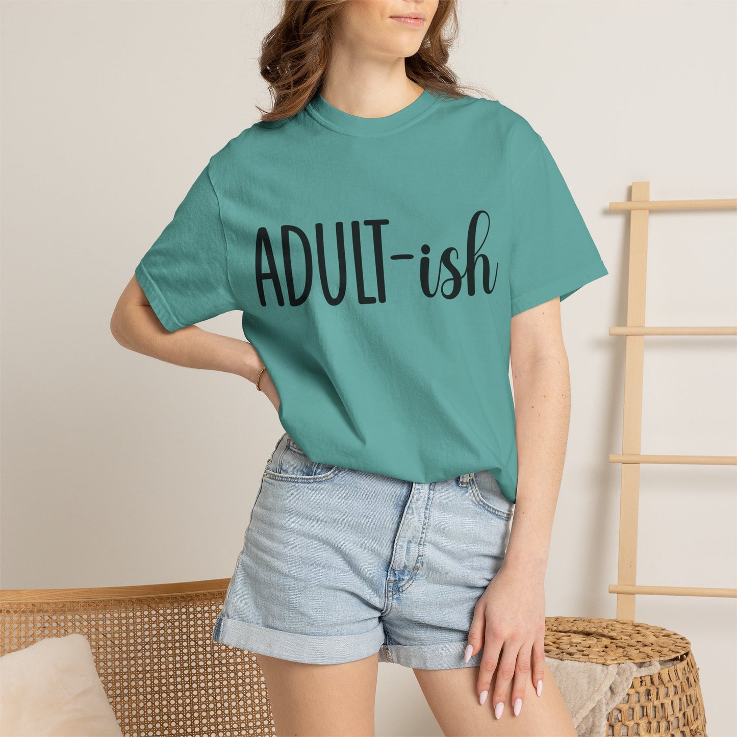 Adult-ish T-Shirt — Funny Casual Graphic Tee for Young Adults