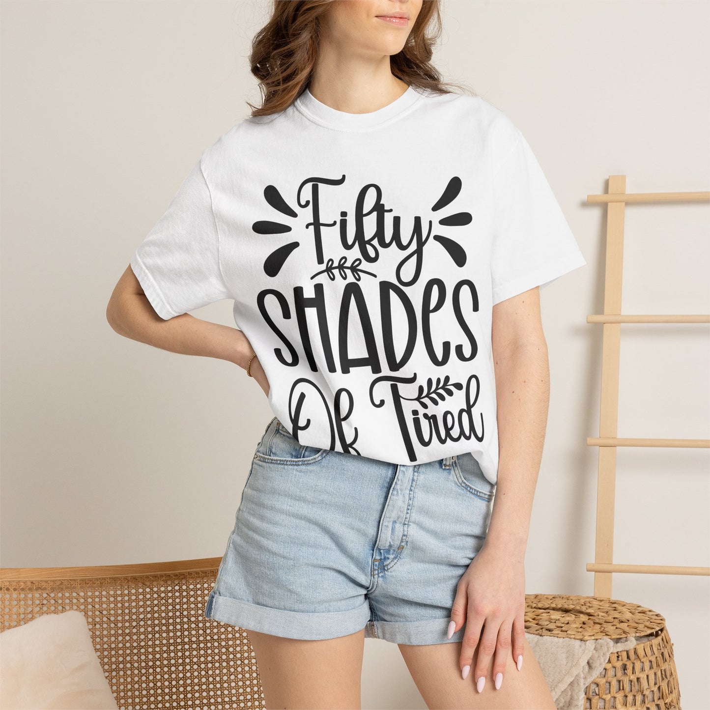 Fifty Shades of Tired T-Shirt – Funny Mom & New Parent Graphic Tee