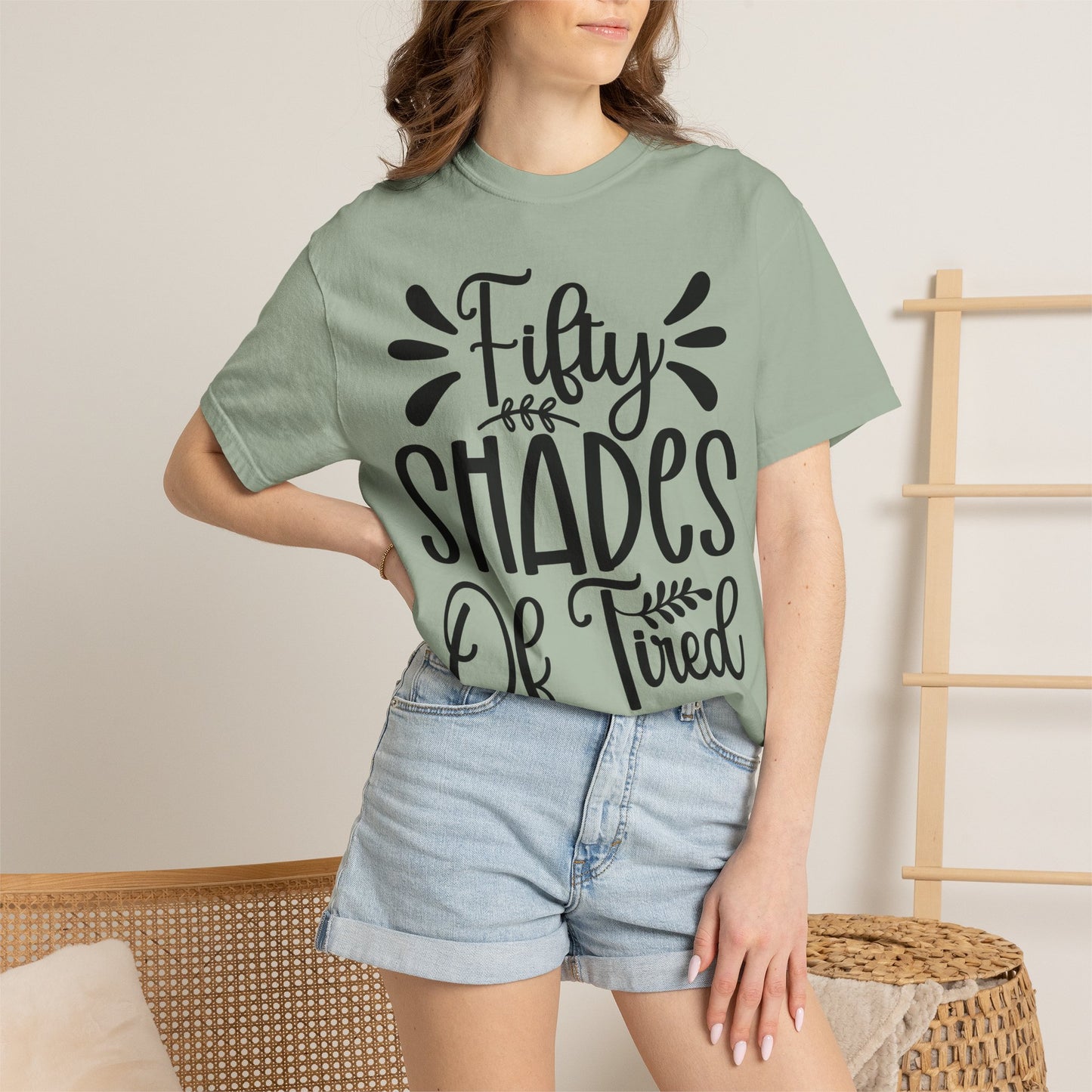 Fifty Shades of Tired T-Shirt – Funny Mom & New Parent Graphic Tee