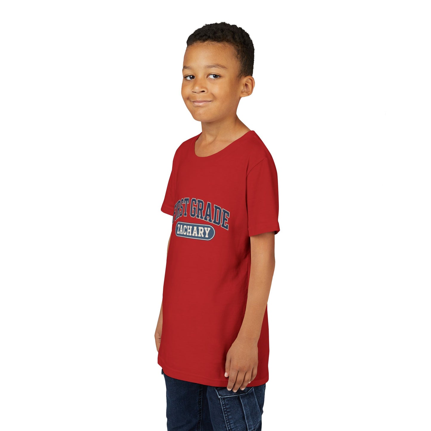 First Grade Varsity Tee | Back to School, Personalized Name