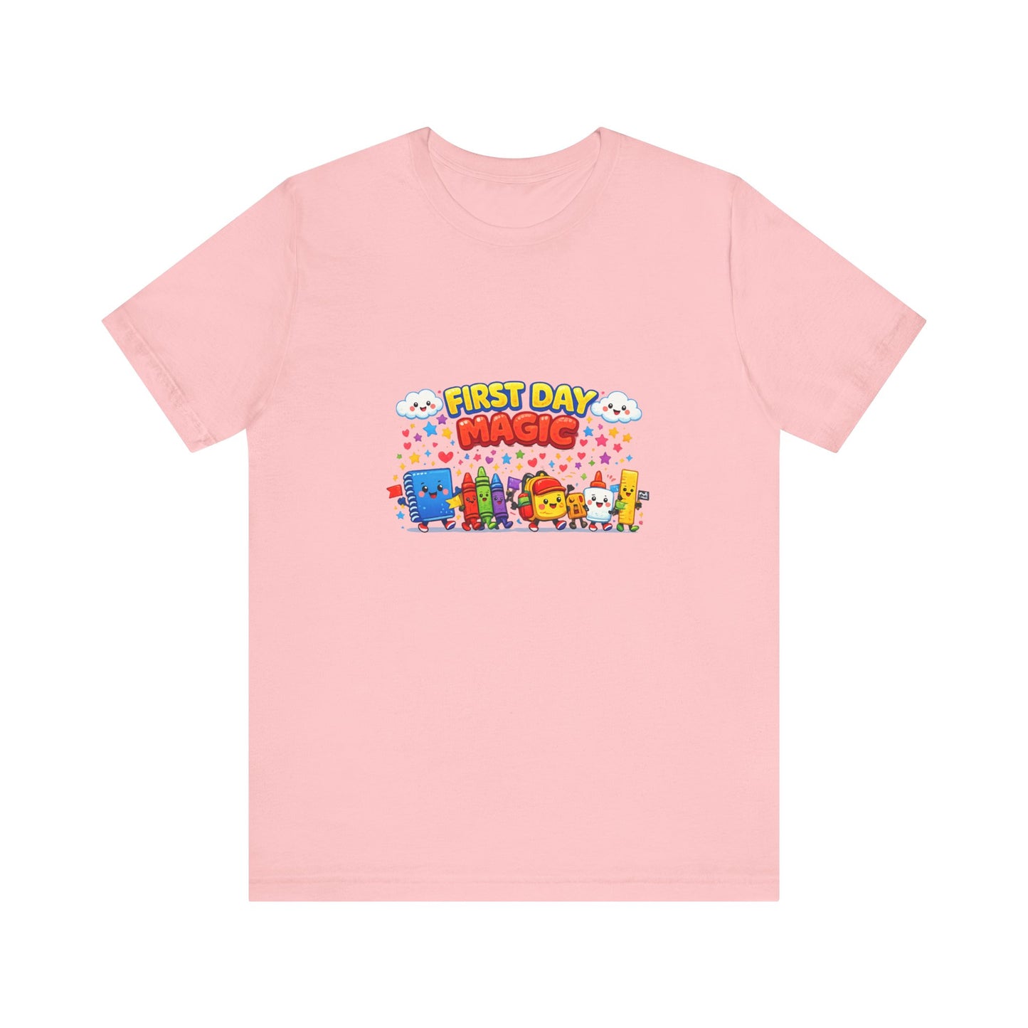 First Day Magic kids characters T-Shirt | Back to School colorful design