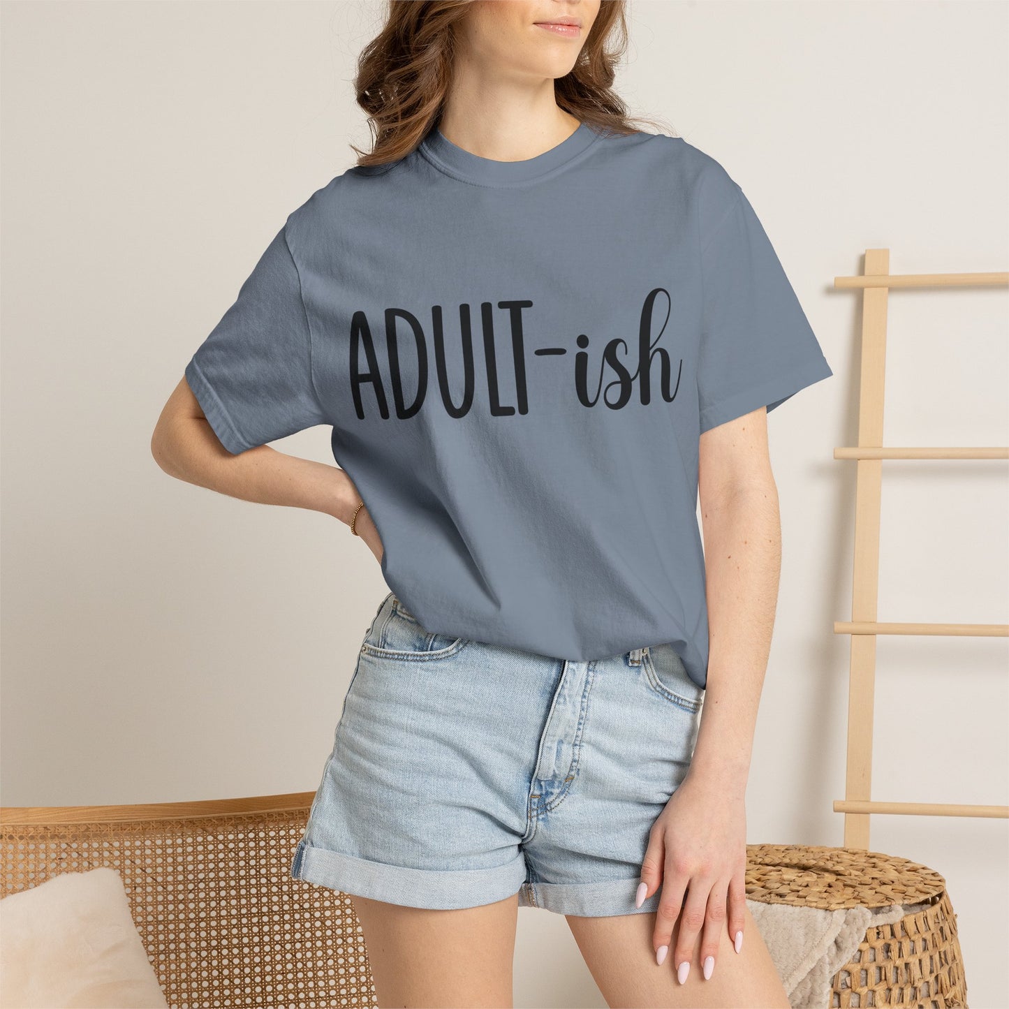 Adult-ish T-Shirt — Funny Casual Graphic Tee for Young Adults