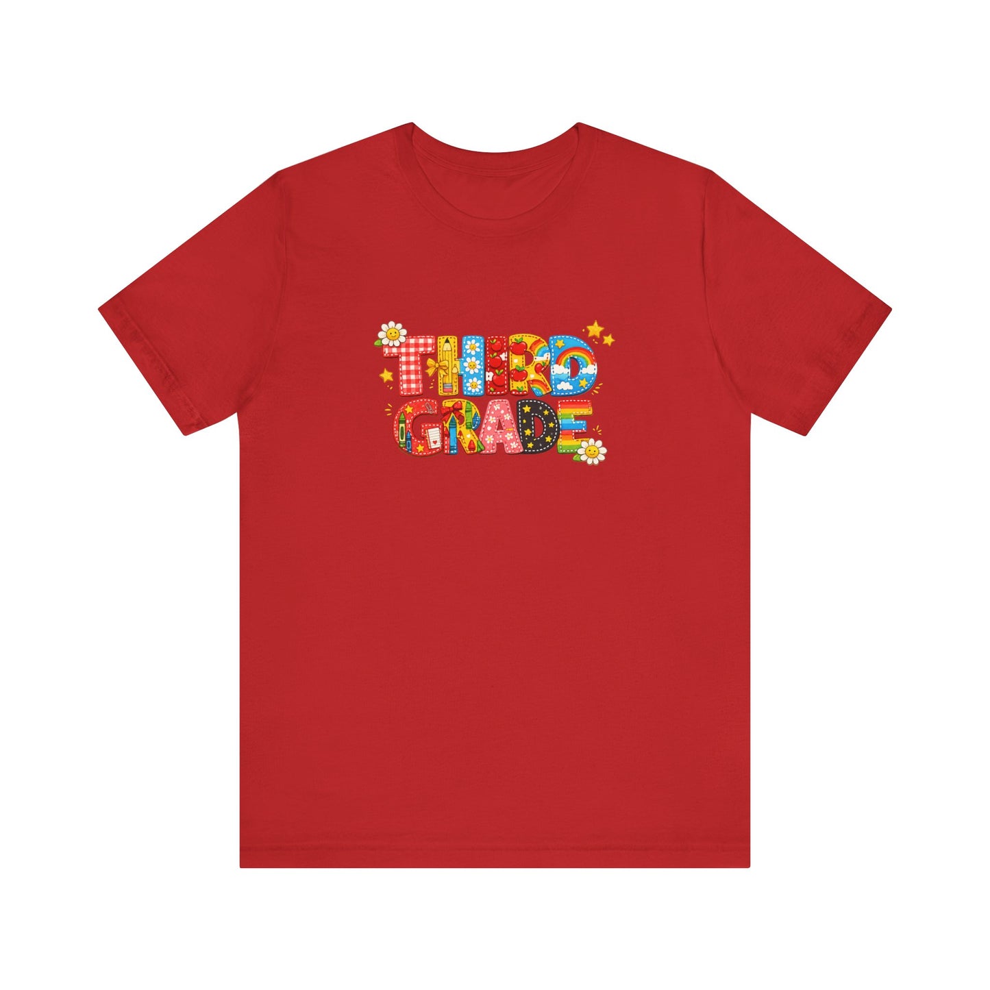 Third Grade T-Shirt | Colorful Retro Kids School Graphic