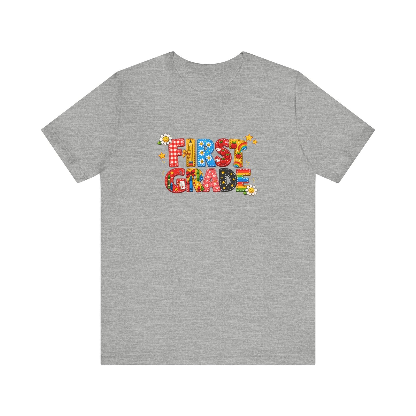 First Grade colorful letters T-Shirt | Back to School tee